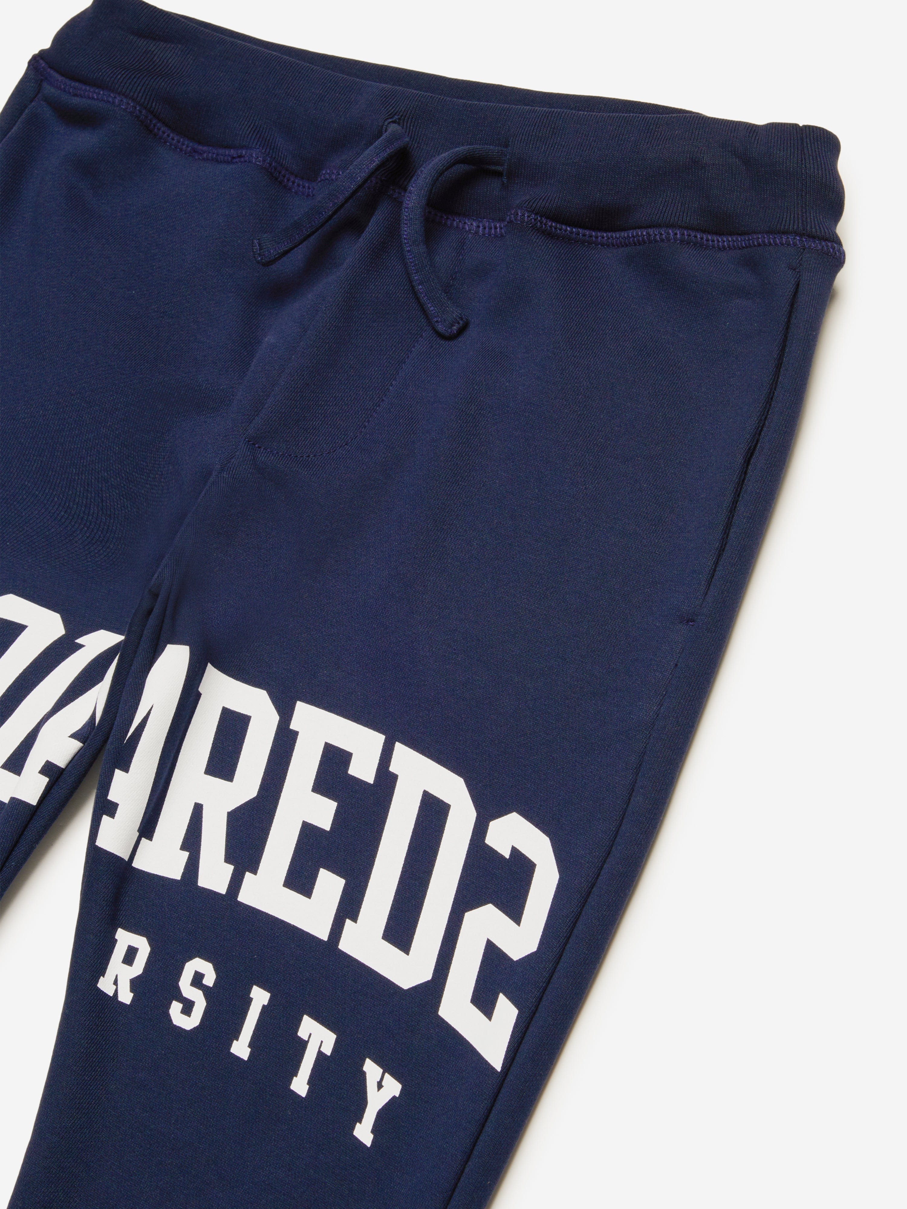 Dsquared2 Kids University Logo Joggers in Navy Outlet Good Selling
