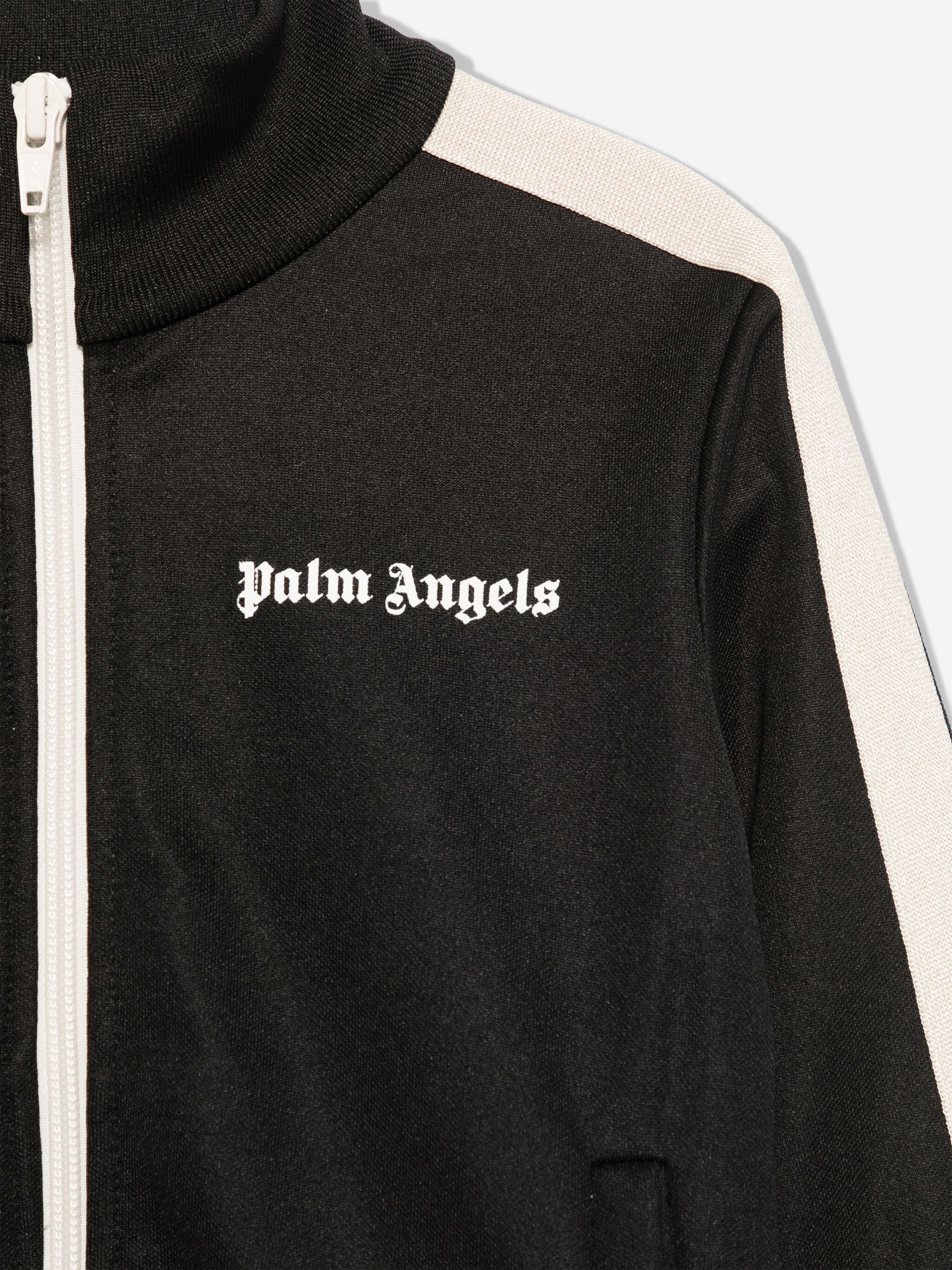 Palm Angels Boys Track Jacket in Black For Sale Online