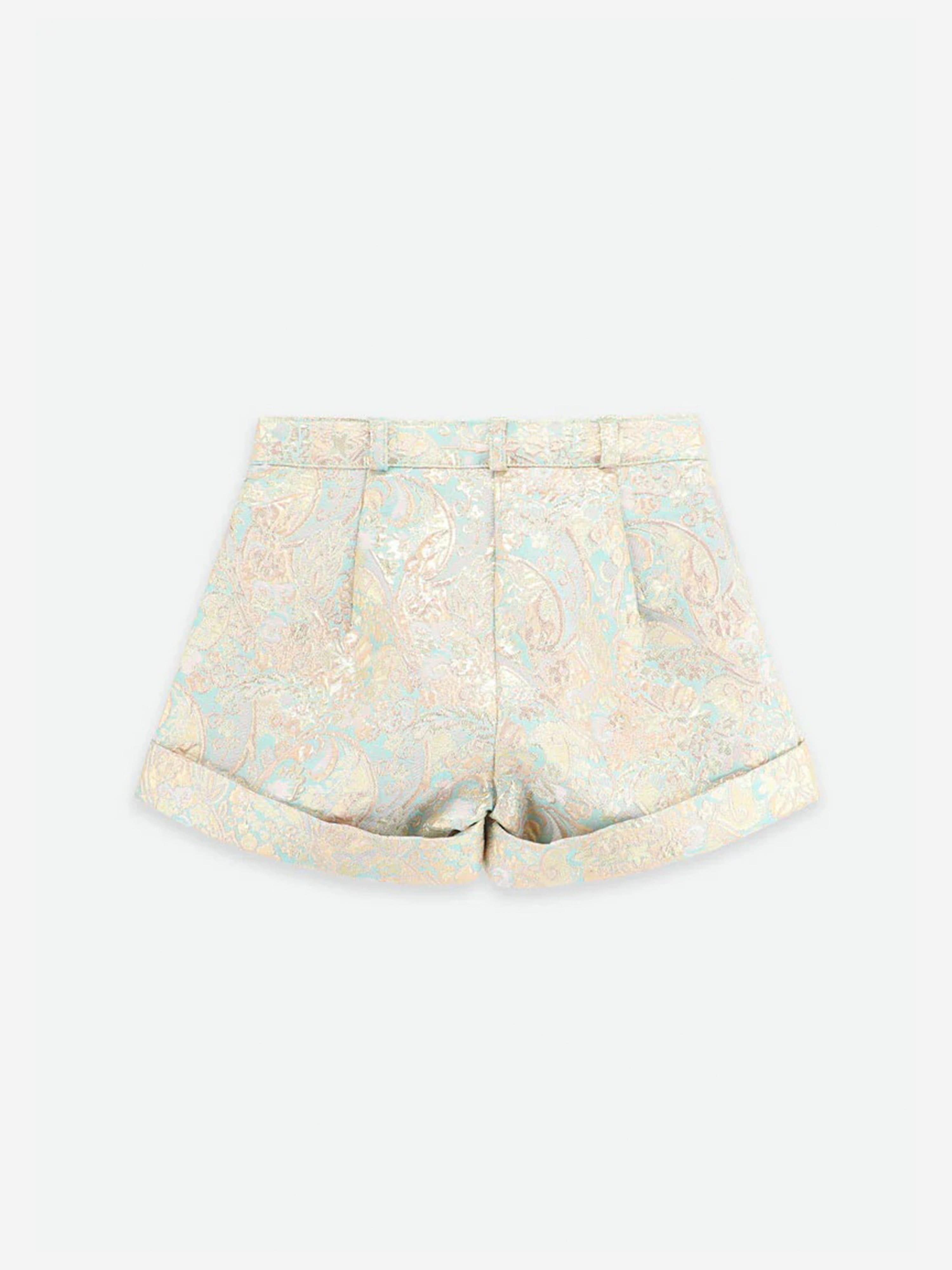 Angels Face Girls Metallic Paisley Shorts in Pink Clearance Factory Outlet