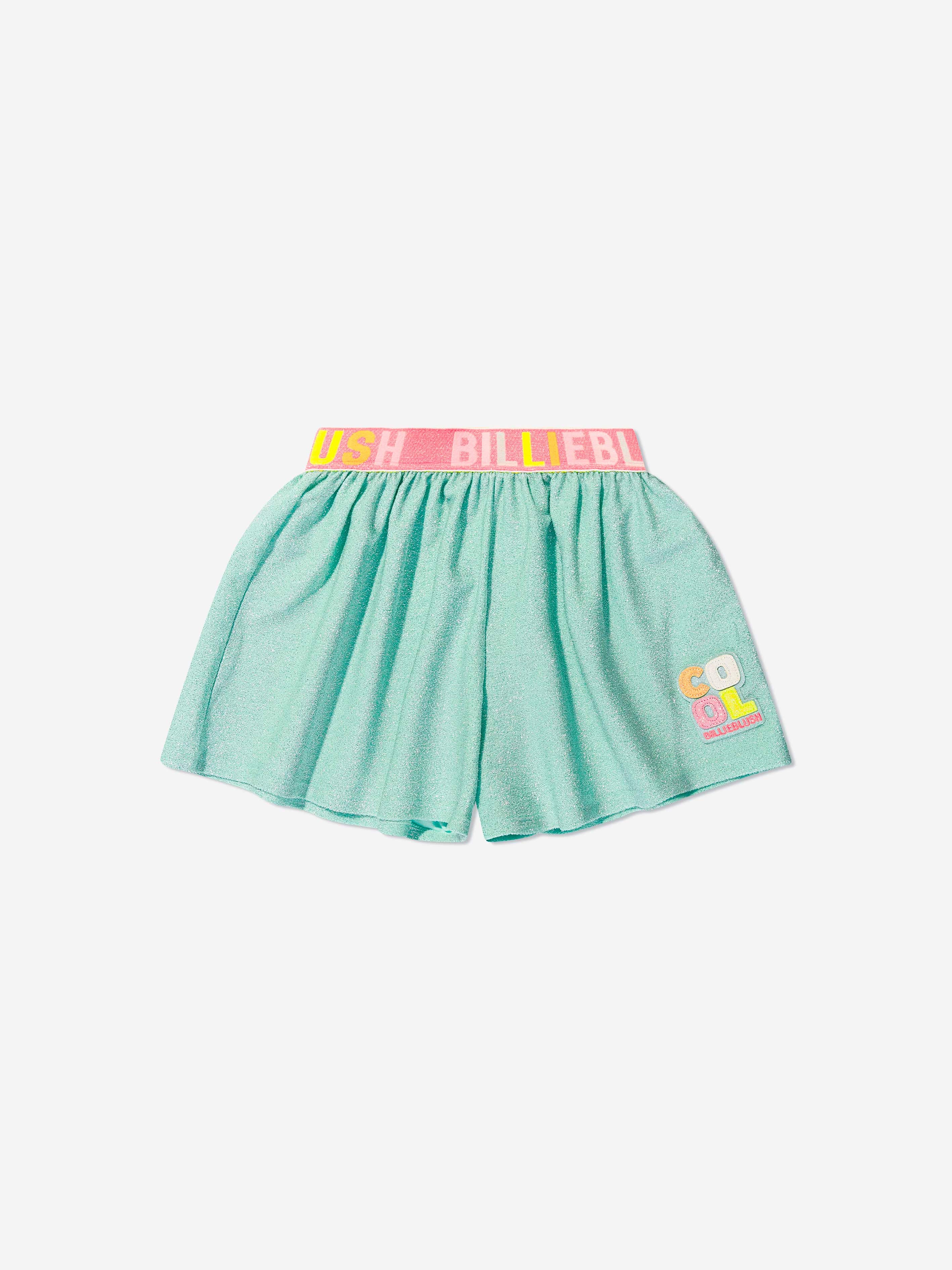Billieblush Girls Shimmer Shorts in Green Outlet Largest Supplier