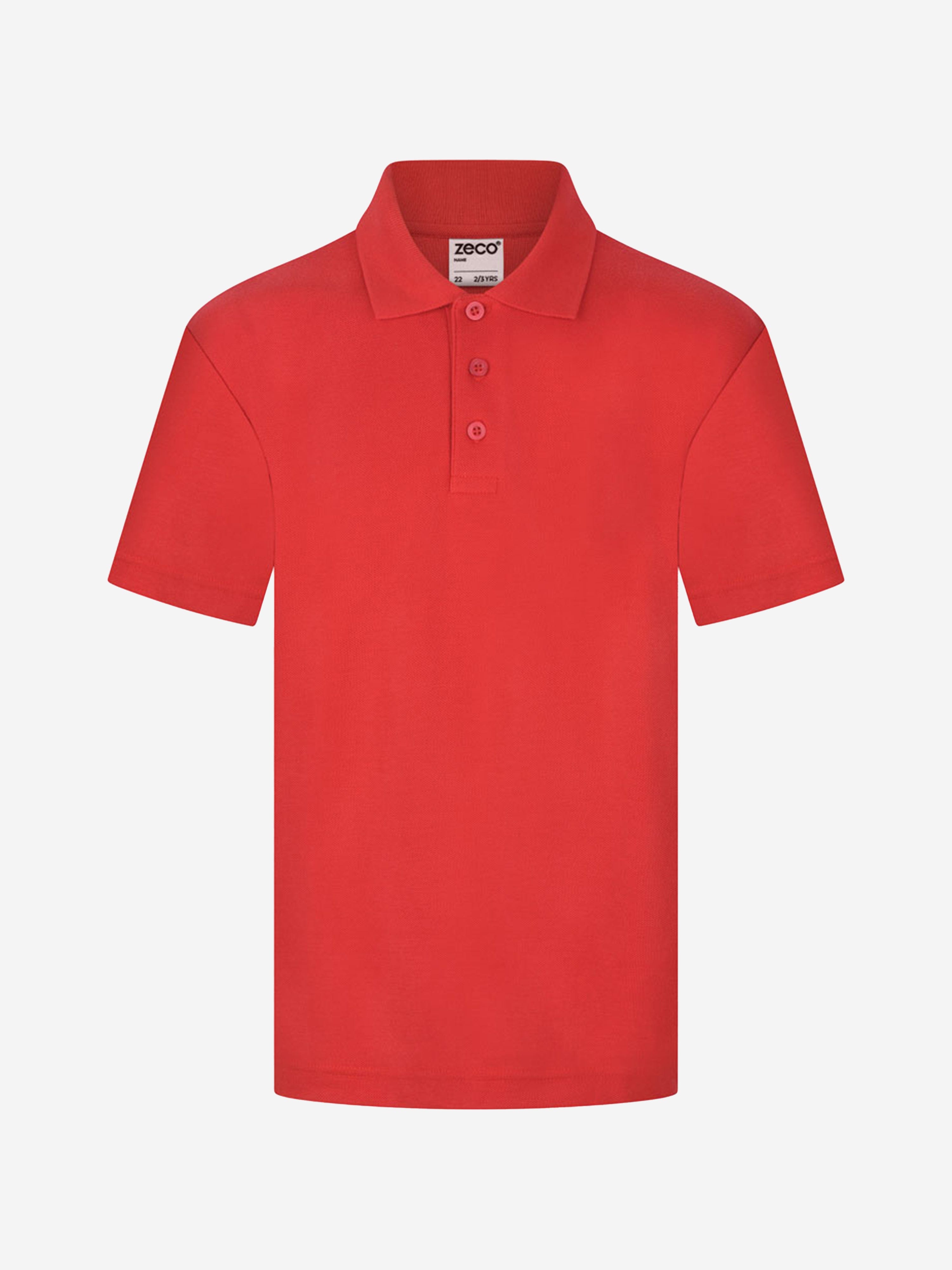 Zeco Kids School Polo Shirt in Red Order