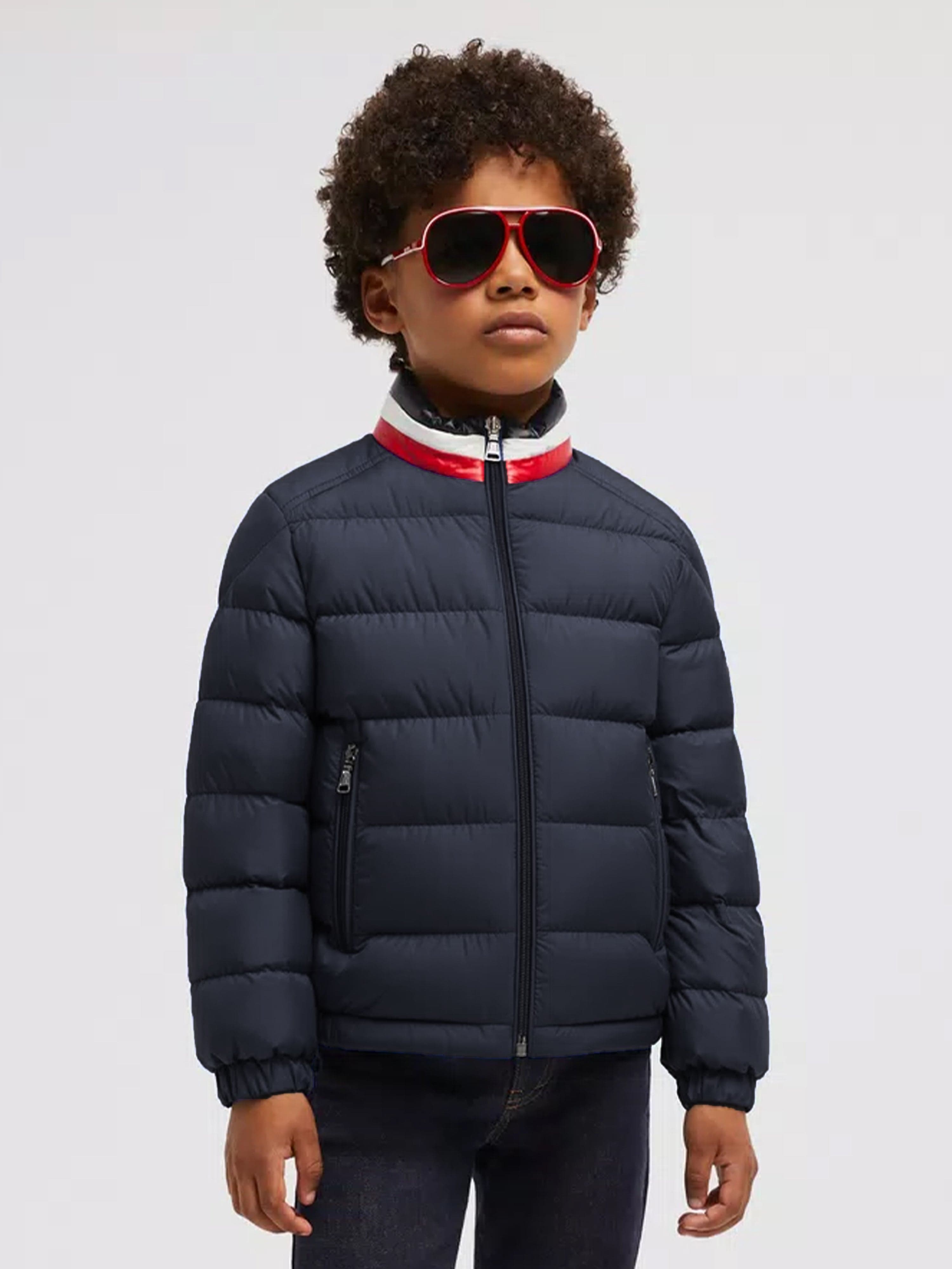 Moncler Enfant Boys Down Padded Vashiti Jacket in Navy Cheap Sale Amazing Pice