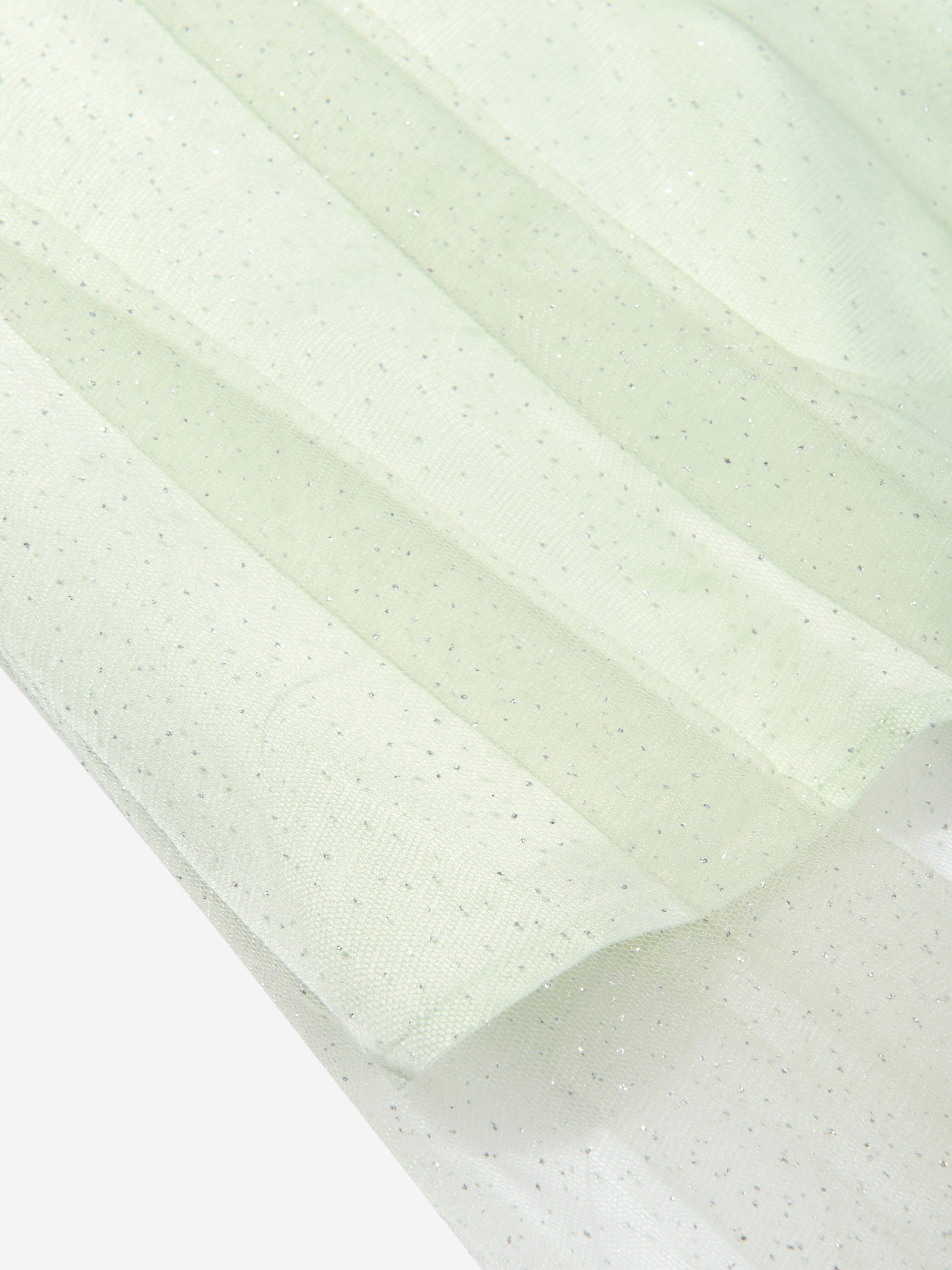 Calvin Klein Girls Shimmer Layered Dress in Green With Paypal Sale Online