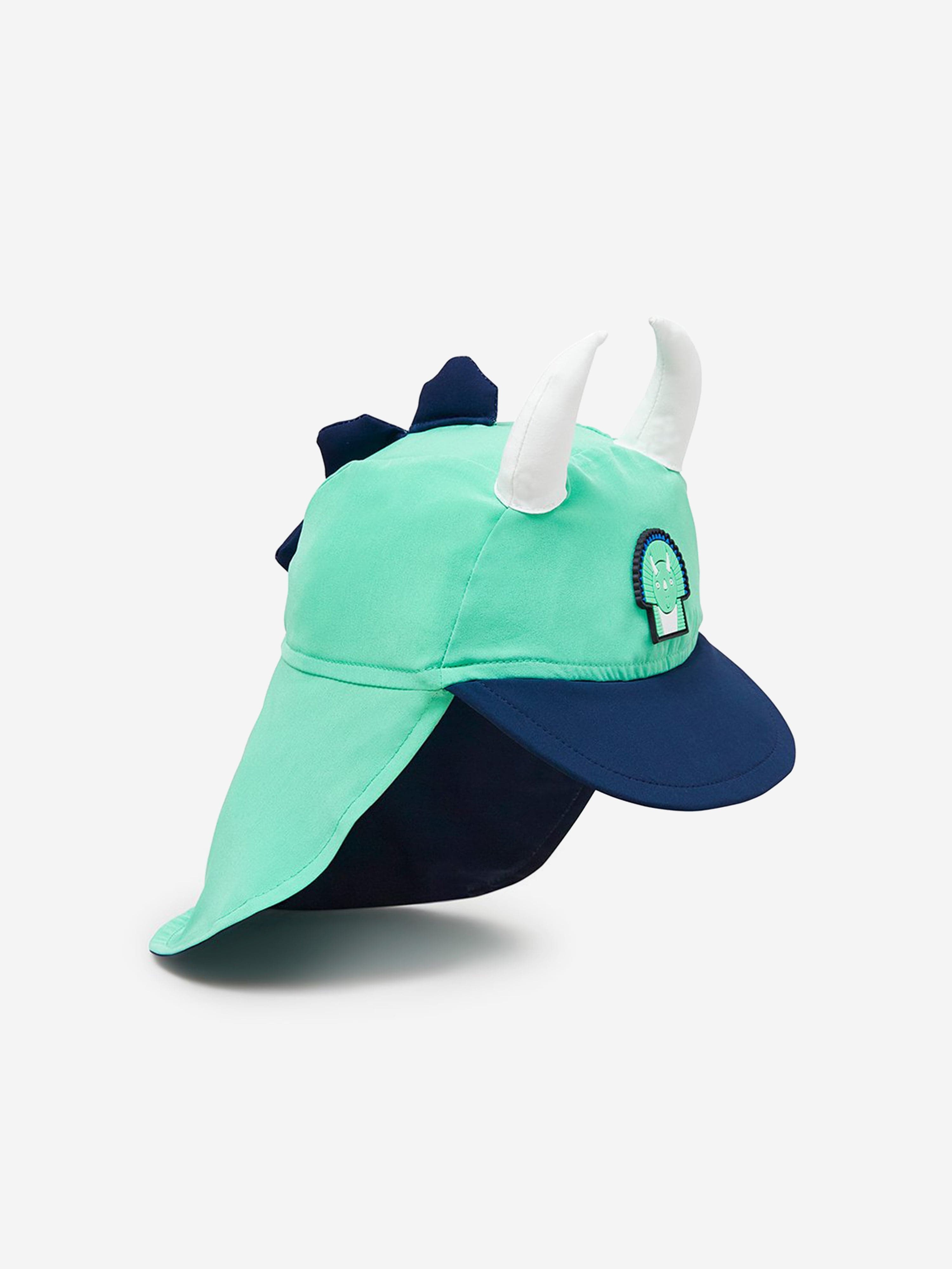 Roarsome Boys Spike The Dinosaur Sun Cap in Green Amazing Pice