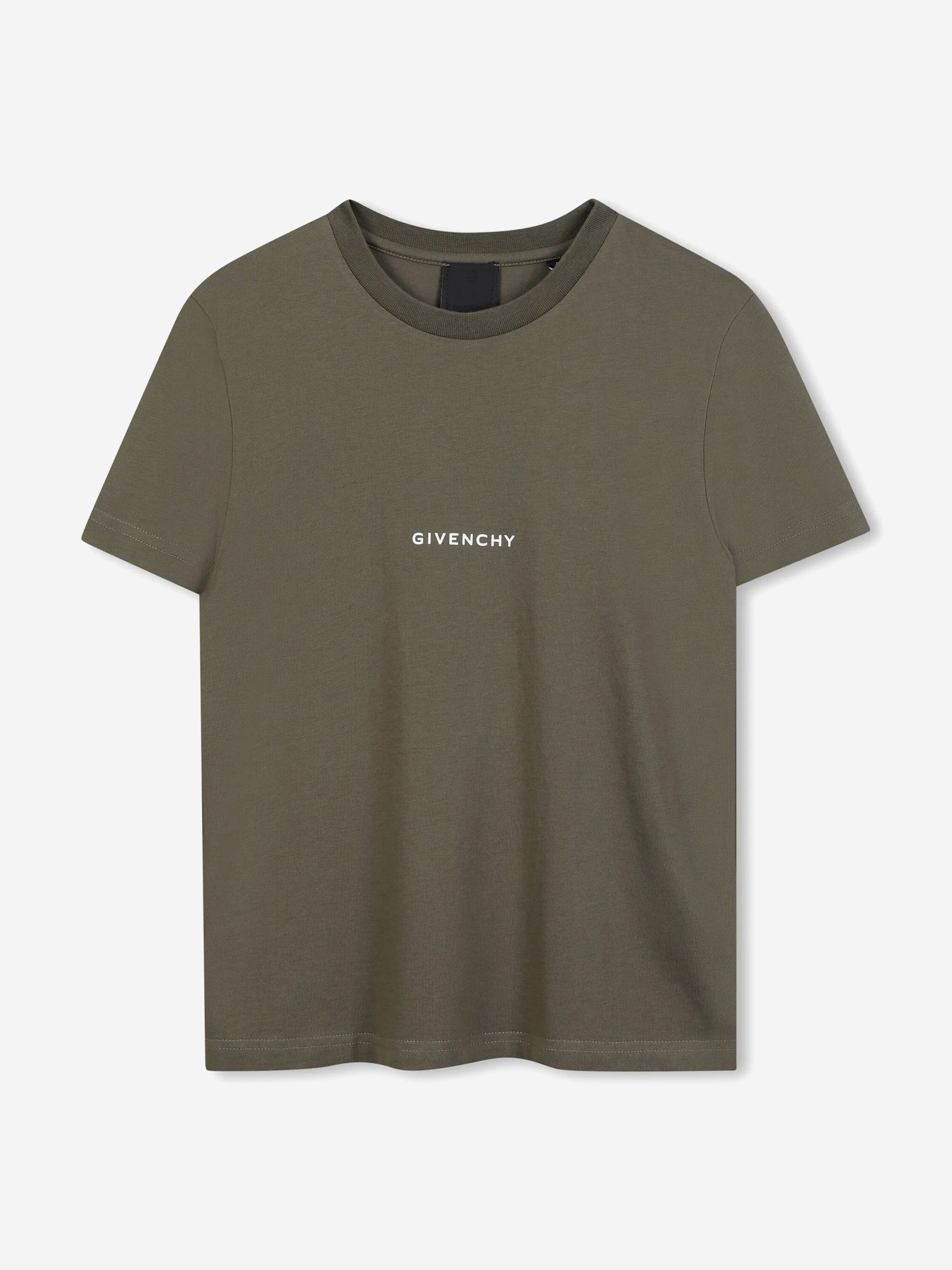 Boys Logo Print T-Shirt in Green Popular Cheap Online