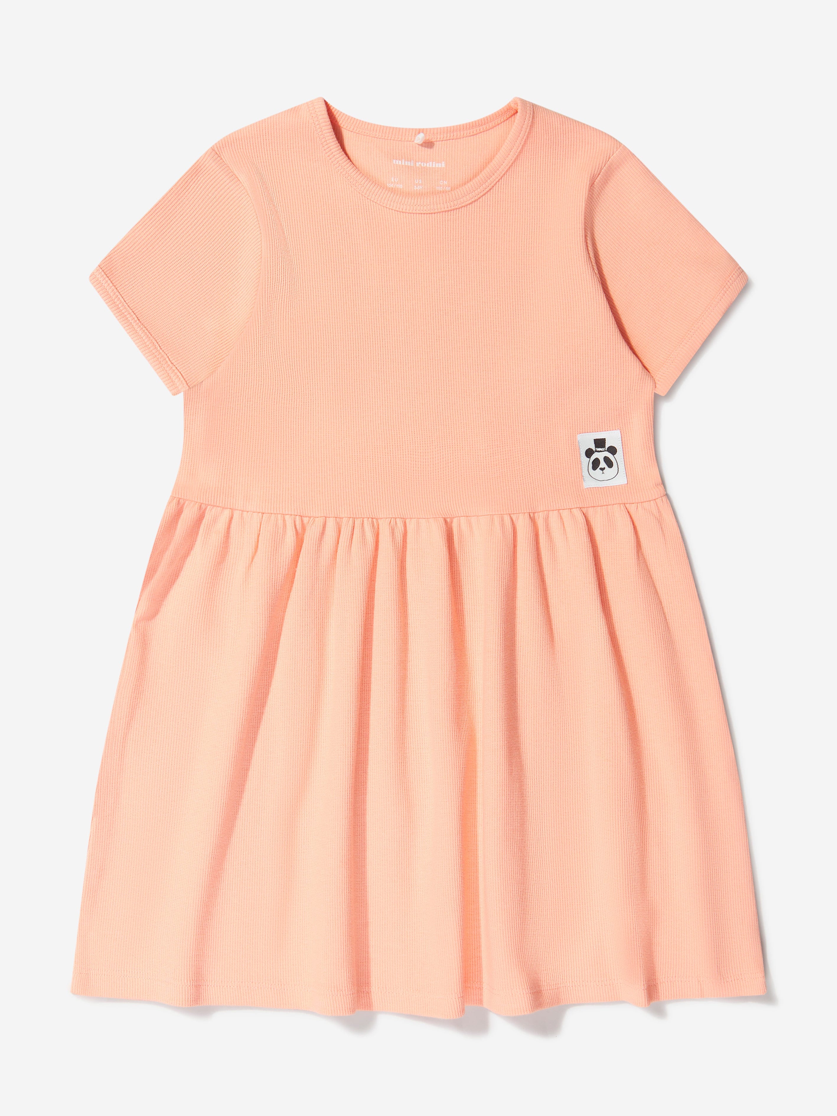 Mini Rodini Girls Organic Cotton Short Sleeve Dress High Quality For Sale