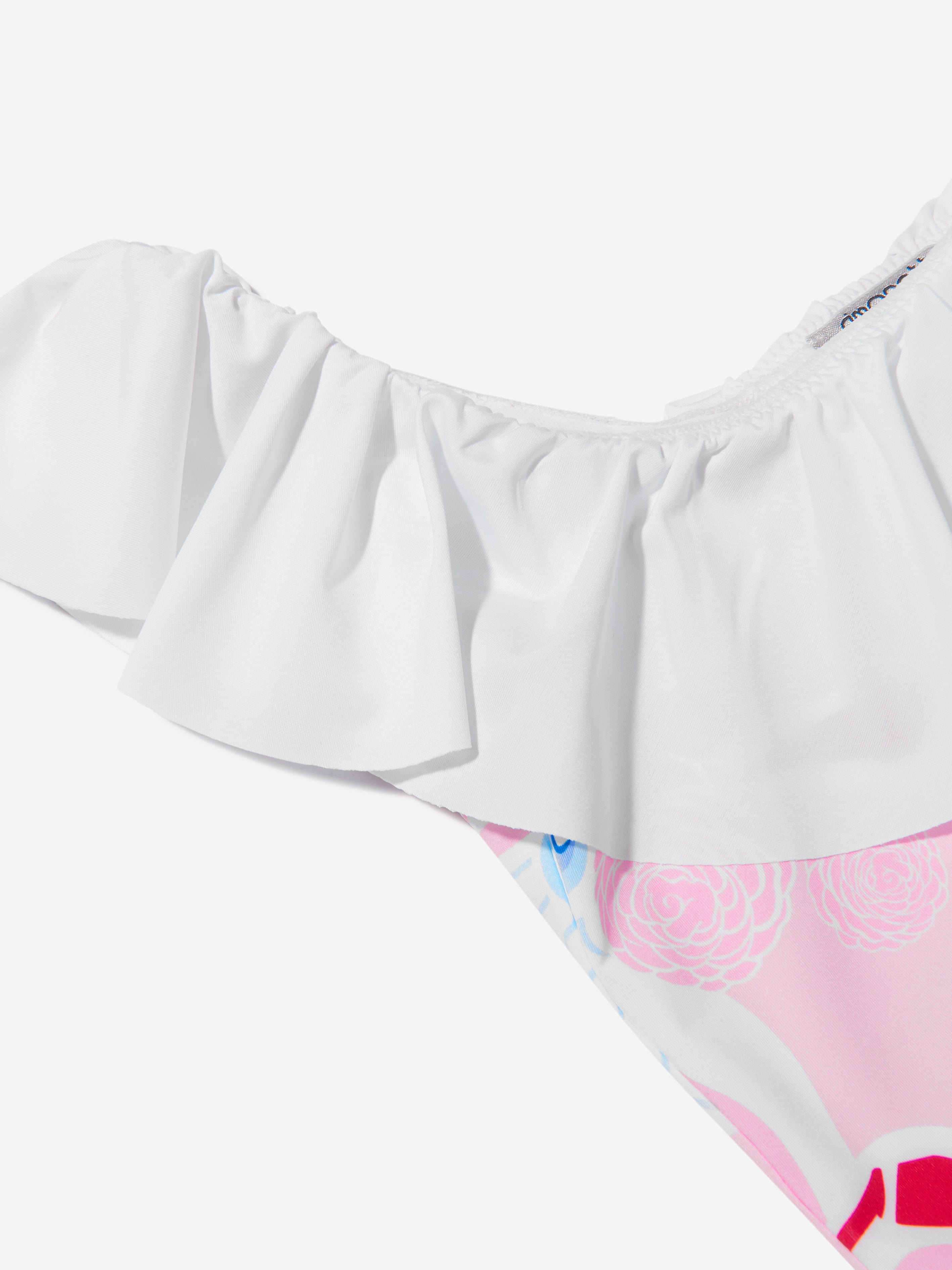 Simonetta Girls Floral Fan Print Swimsuit Cheap Sale Shop For
