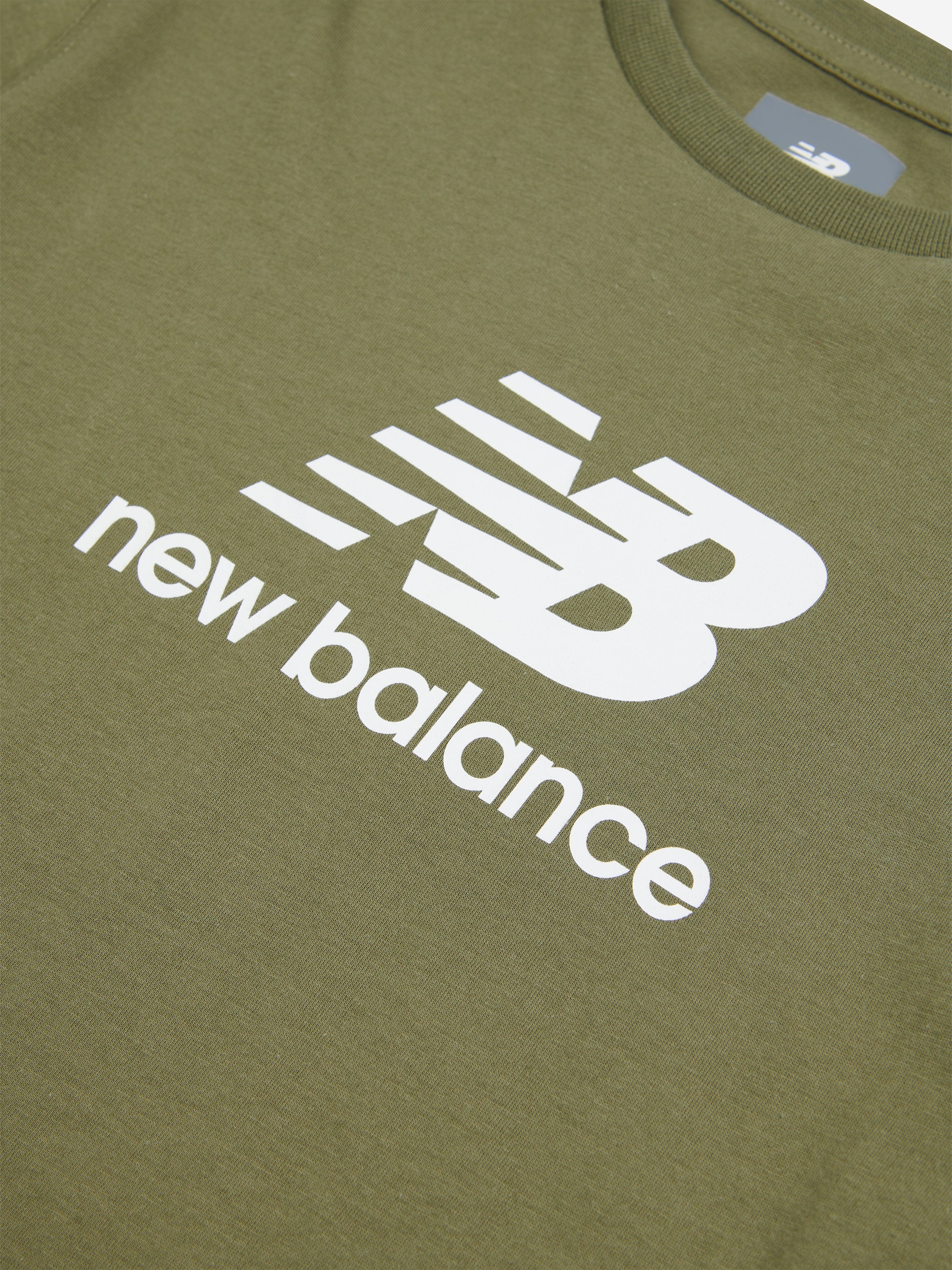 New Balance Boys Jersey Stacked Logo T-Shirt in Green Cheap Pice For Sale
