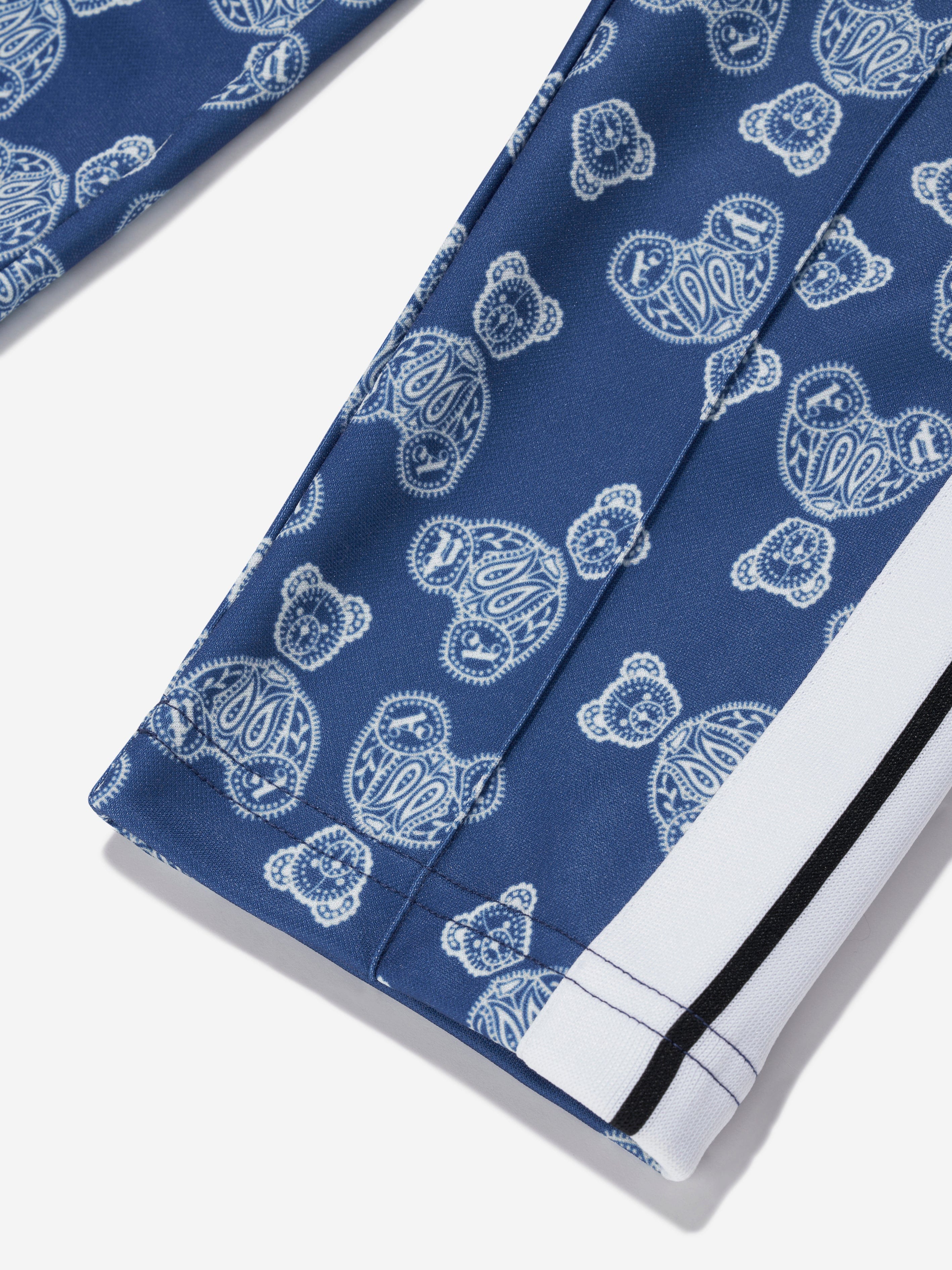 Palm Angels Boys AOP Bears Paisley Track Pants in Blue Cheap Sale Cheapest