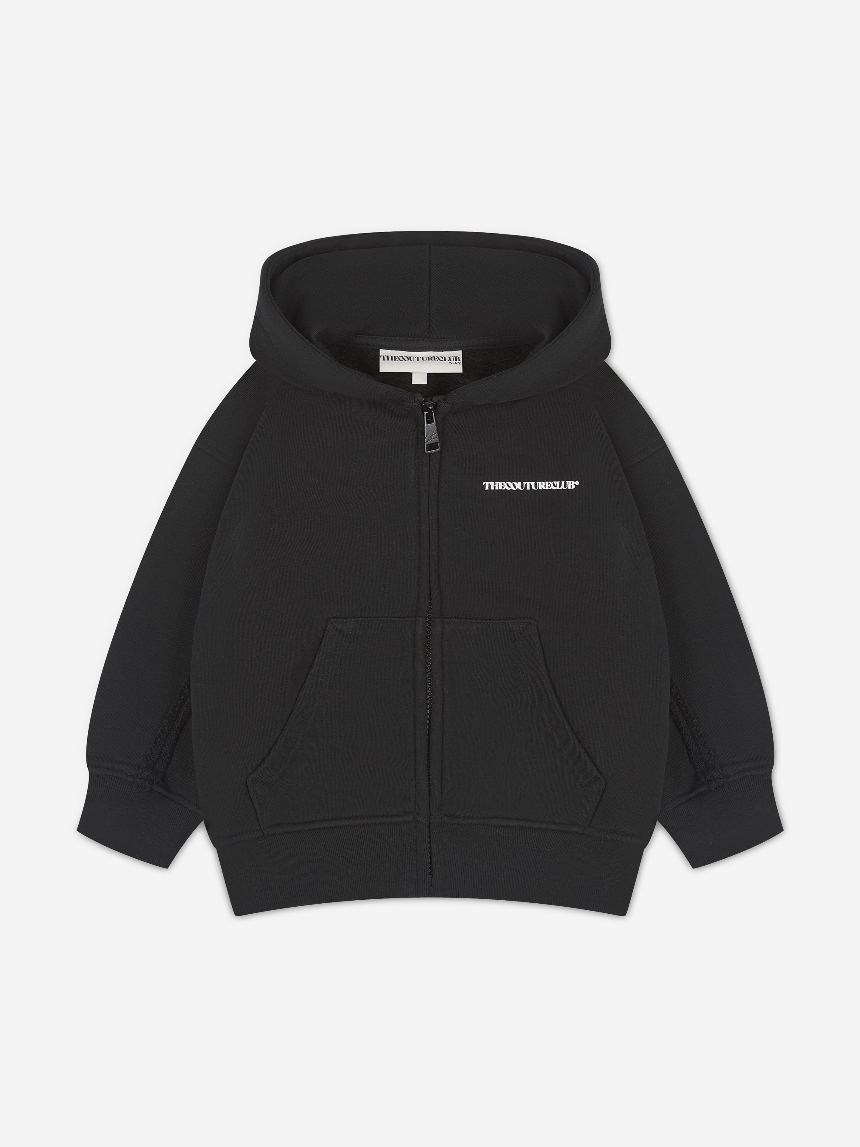 The Couture Club Kids Raw Seam Members Only Zip Up in Black Clearance Wide Range Of