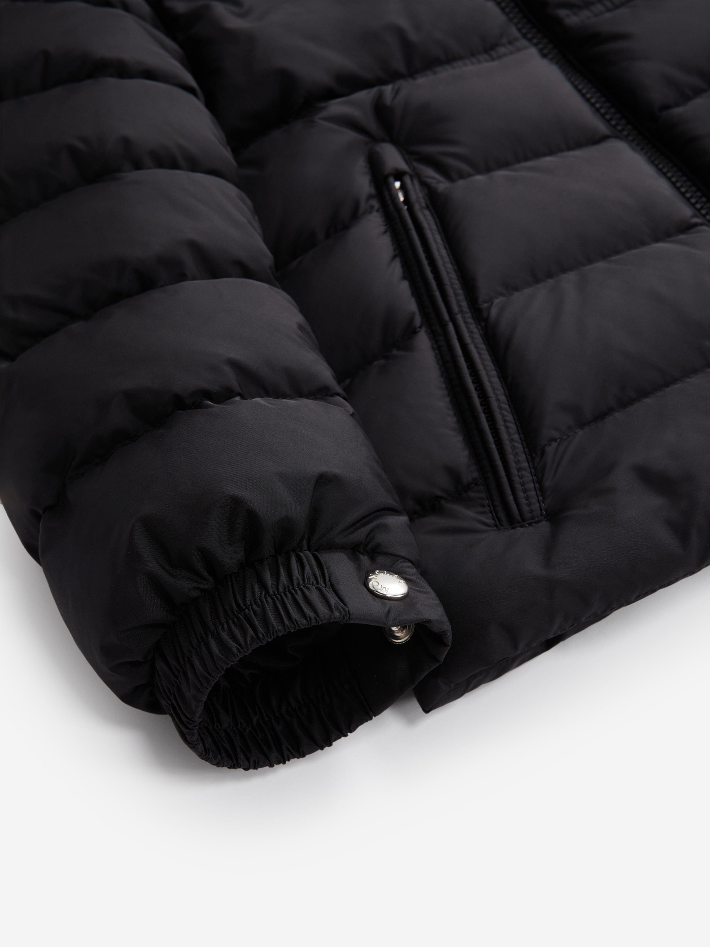 Moncler Enfant Boys Down Padded New Byron Jacket in Black Free Shipping Official