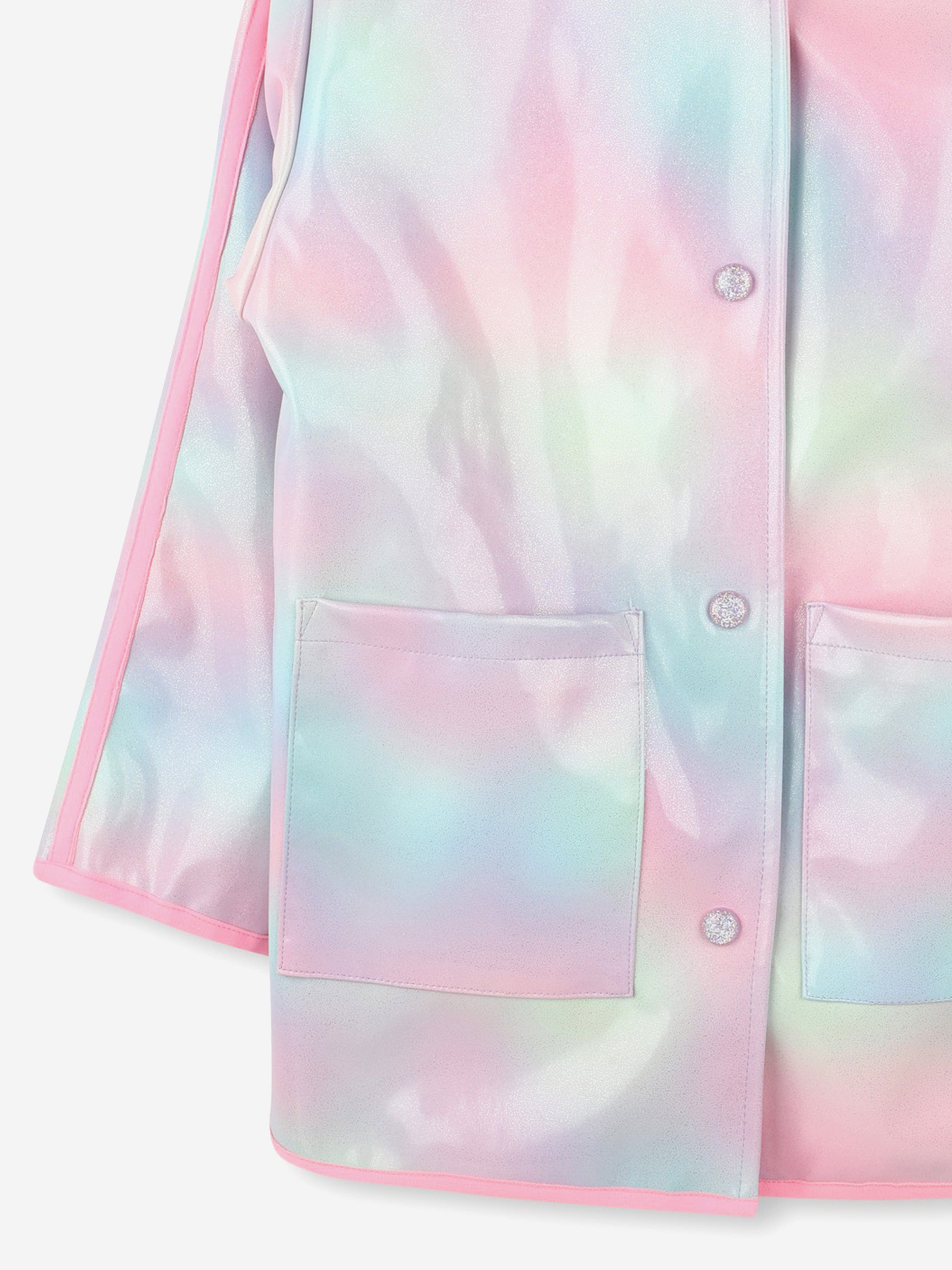 Girls Hooded Raincoat in Multicolour Clearance Fashionable