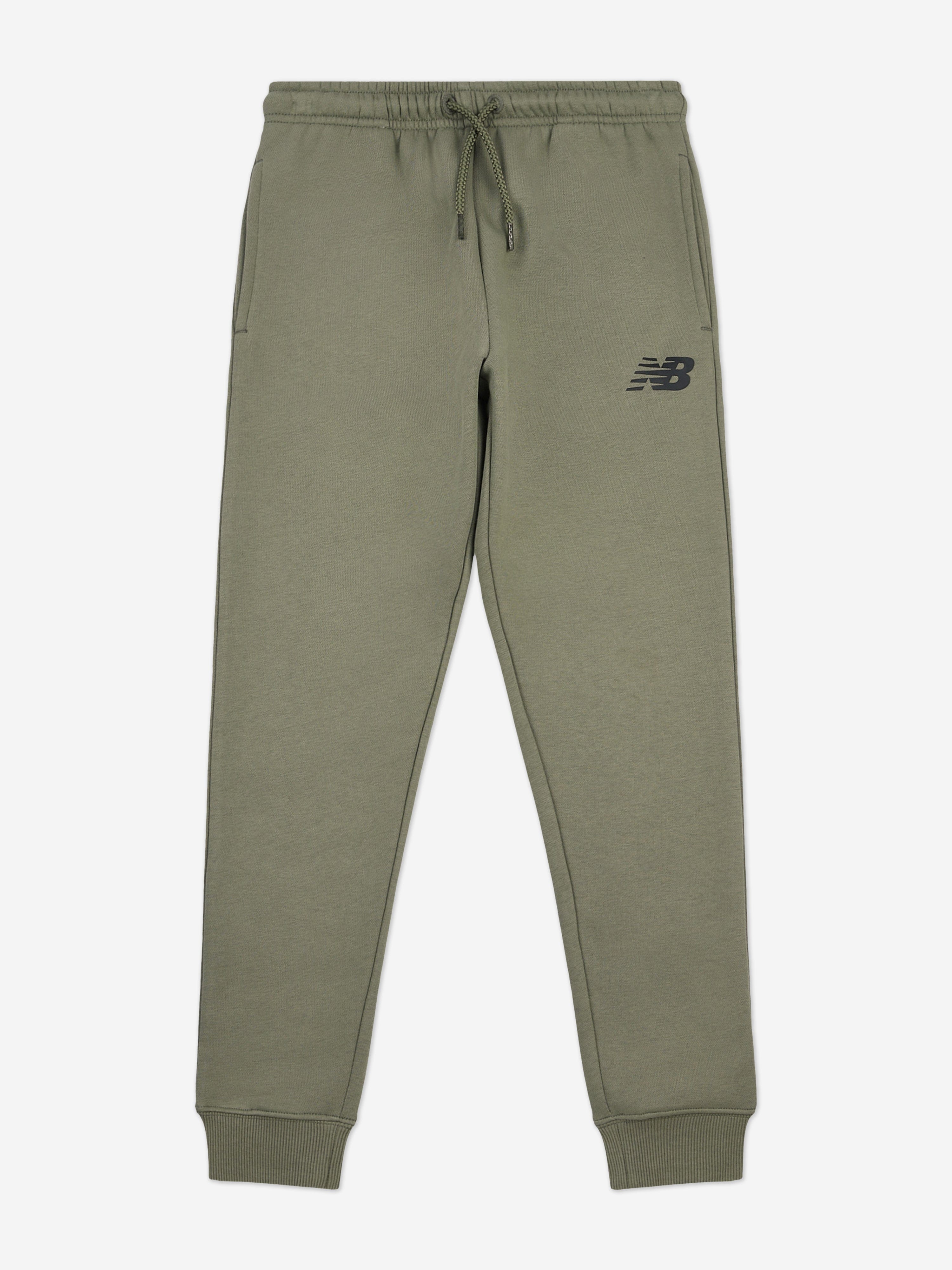 New Balance Boys Brush Back Stacked Logo Tracksuit in Green Sale Recommend