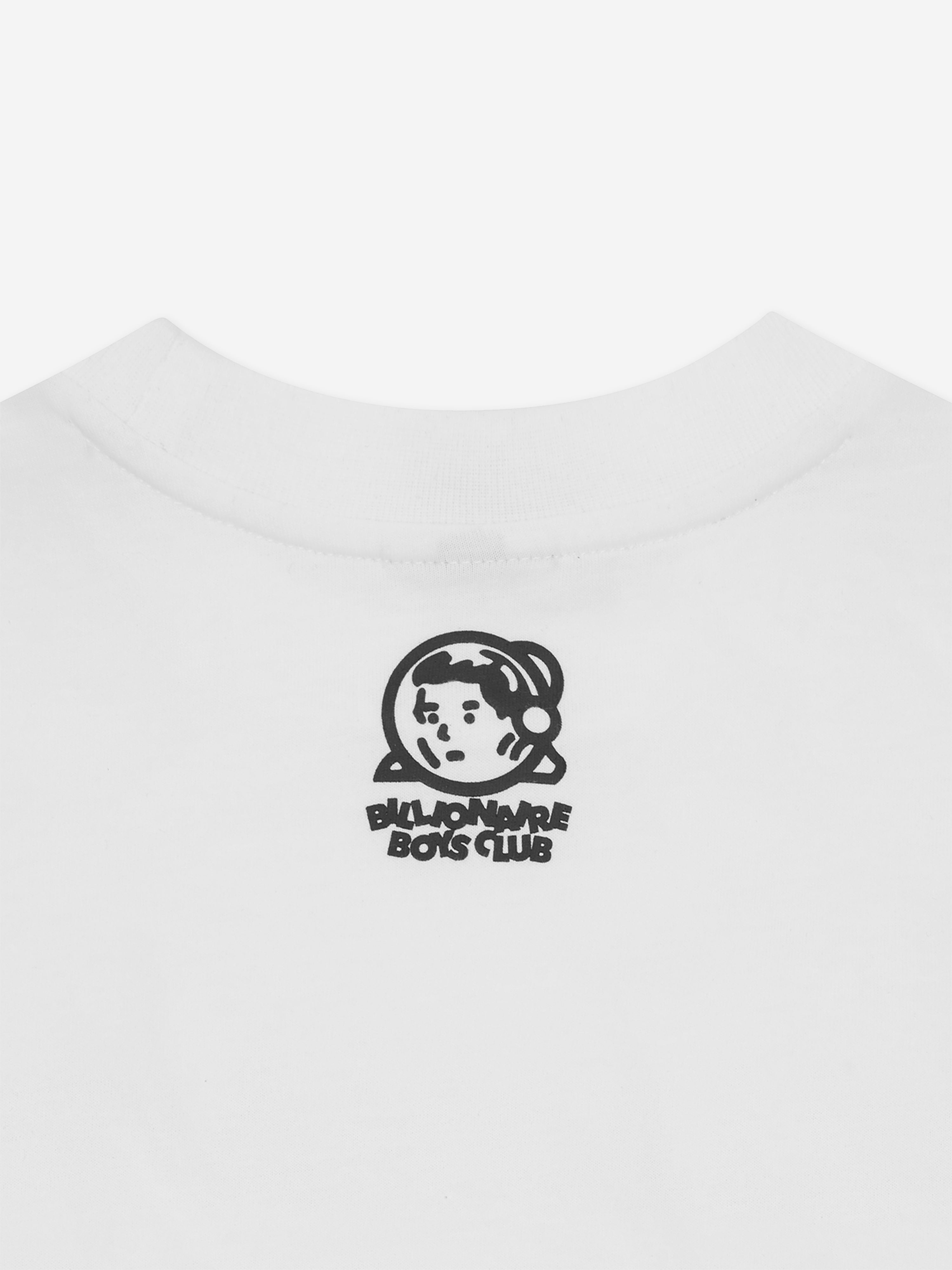 Billionaire Boys Club Kids Robot Text T-Shirt in White Outlet For Nice