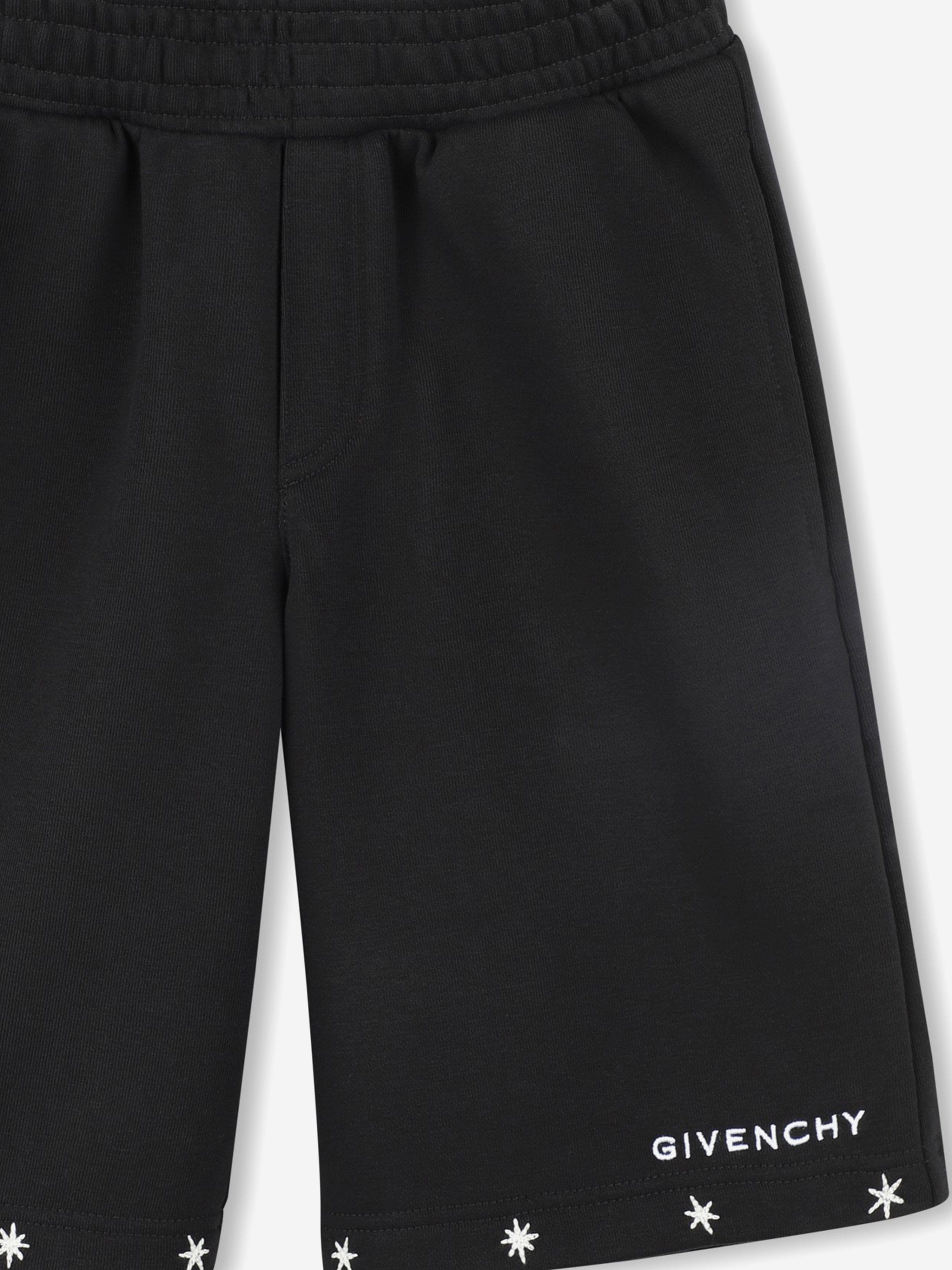 Boys Embroidered Logo Shorts in Black Cheap Usa Stockist