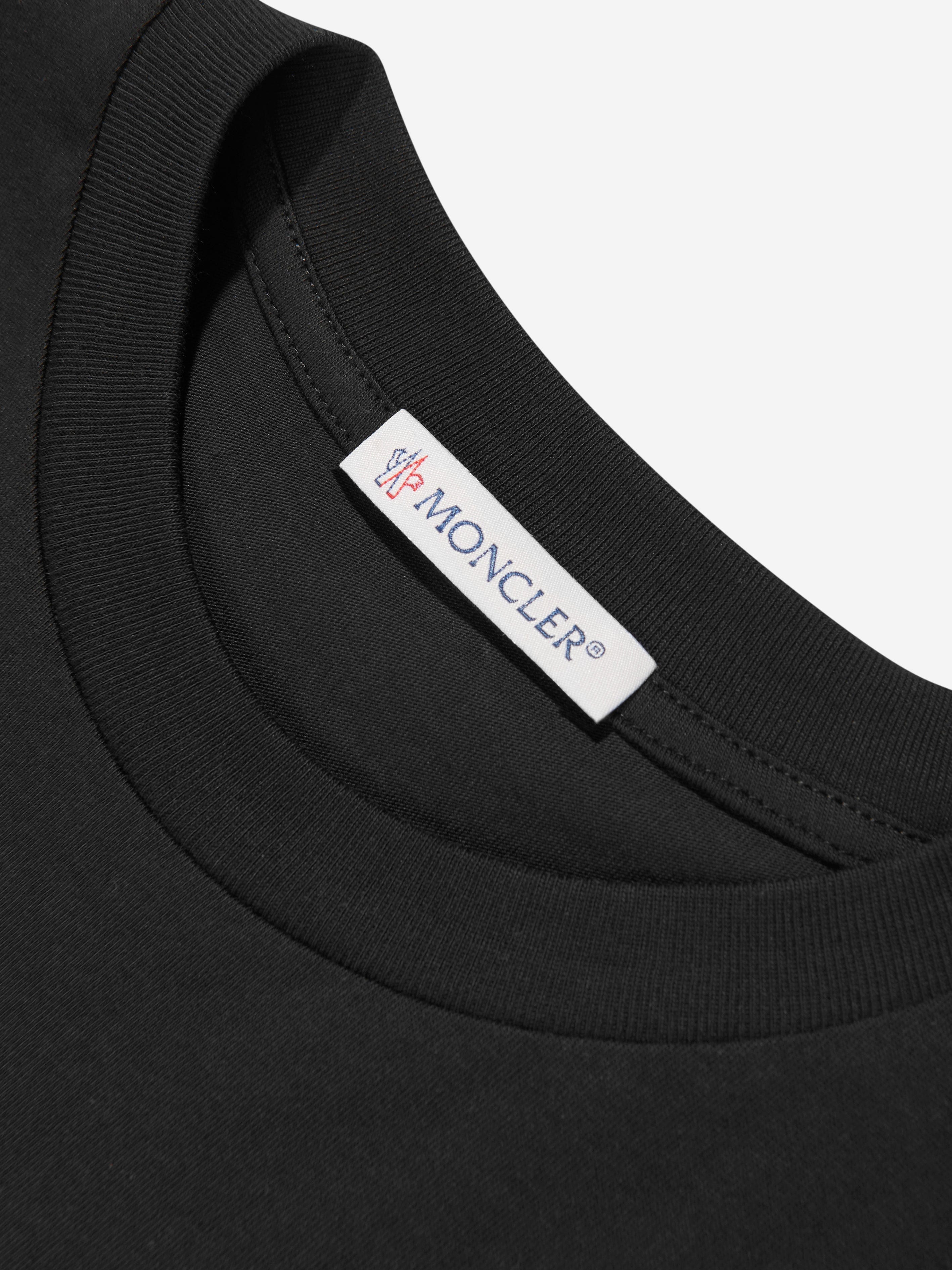 Moncler Enfant Kids Logo T-Shirt in Black Cheapest Cheap Online