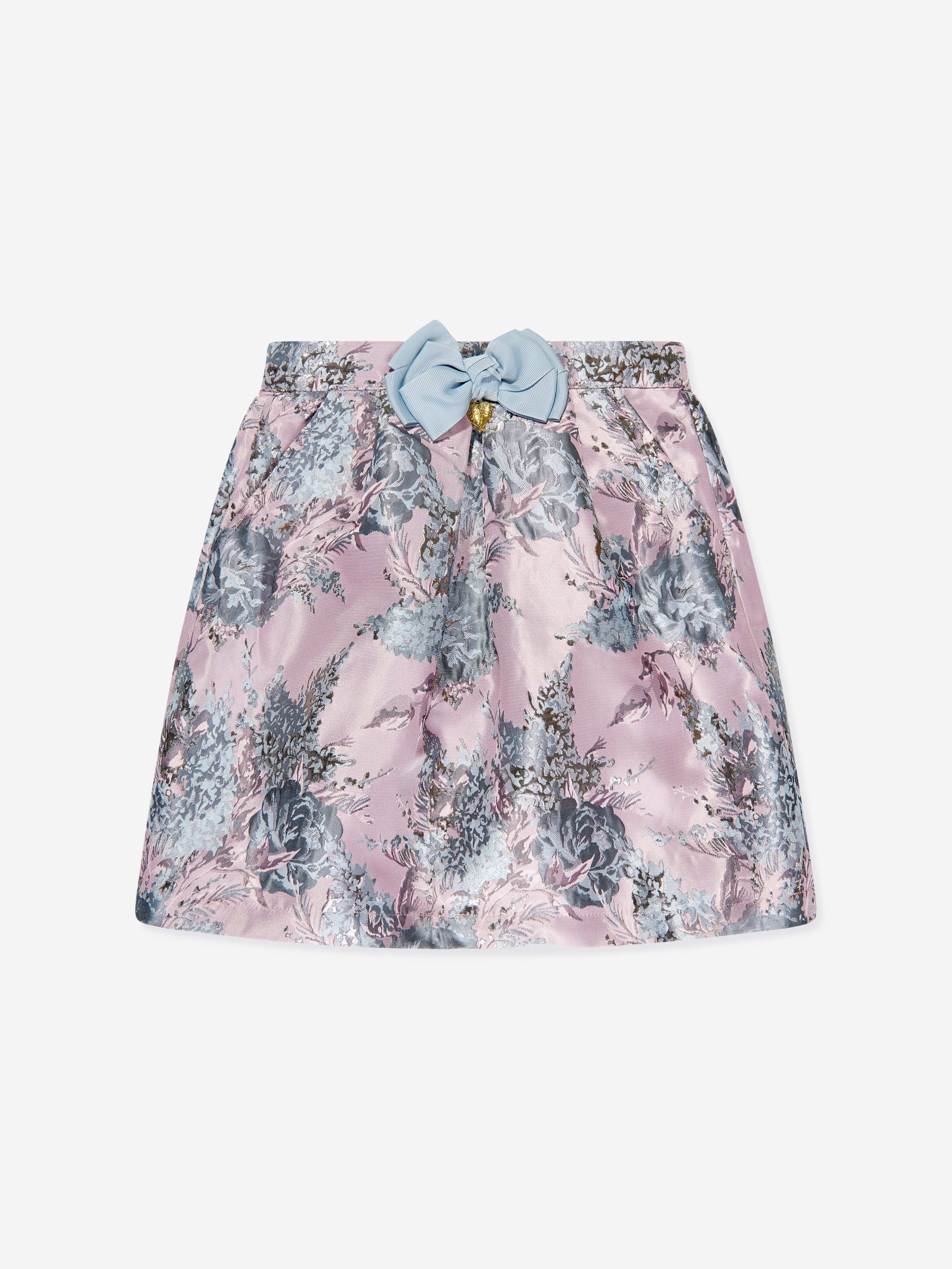 Angels Face Girls Sybil Jacquard Skirt in Pink Pre Order For Sale
