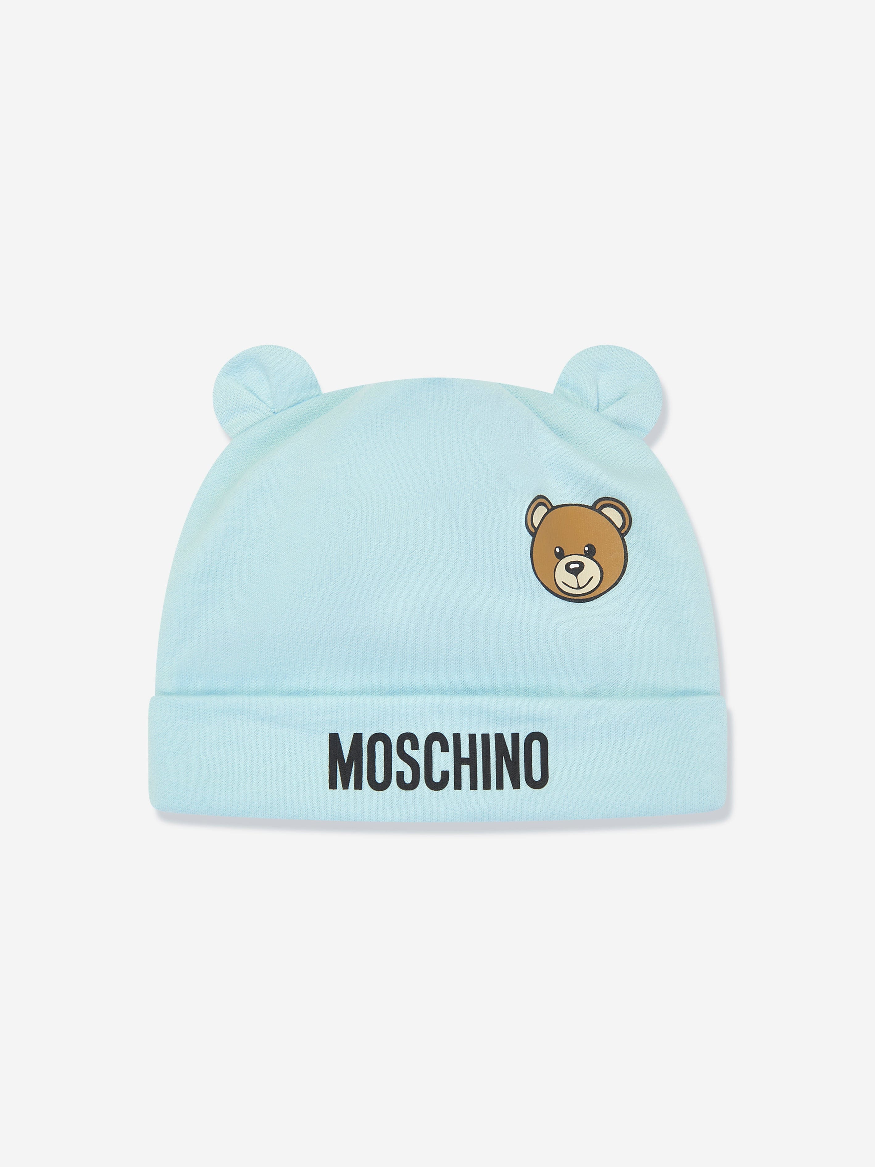 Moschino Baby Boys Bear Logo Babygrow Gift Set in Blue Cheap Buy