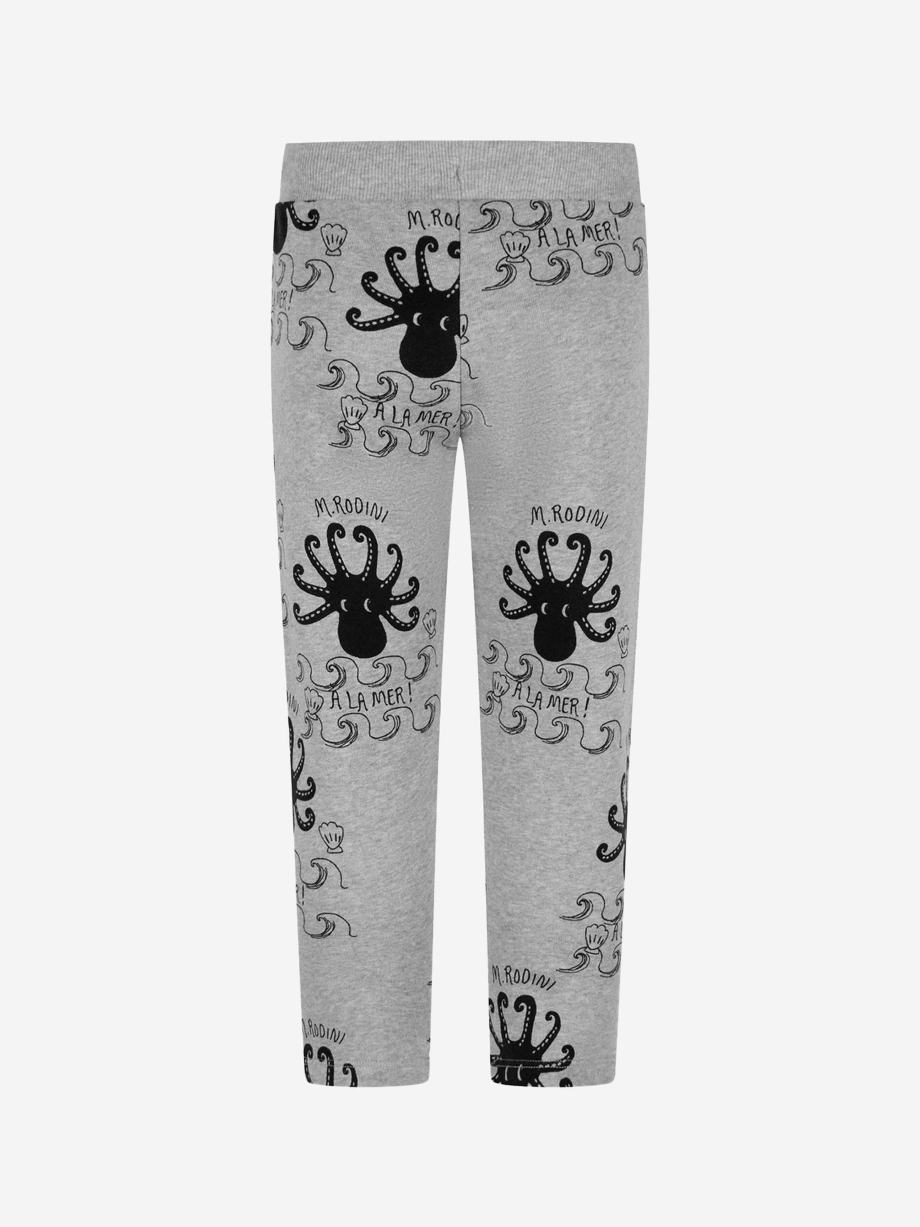 Mini Rodini Kids Cotton Octopus Print Joggers Online Online Clearance