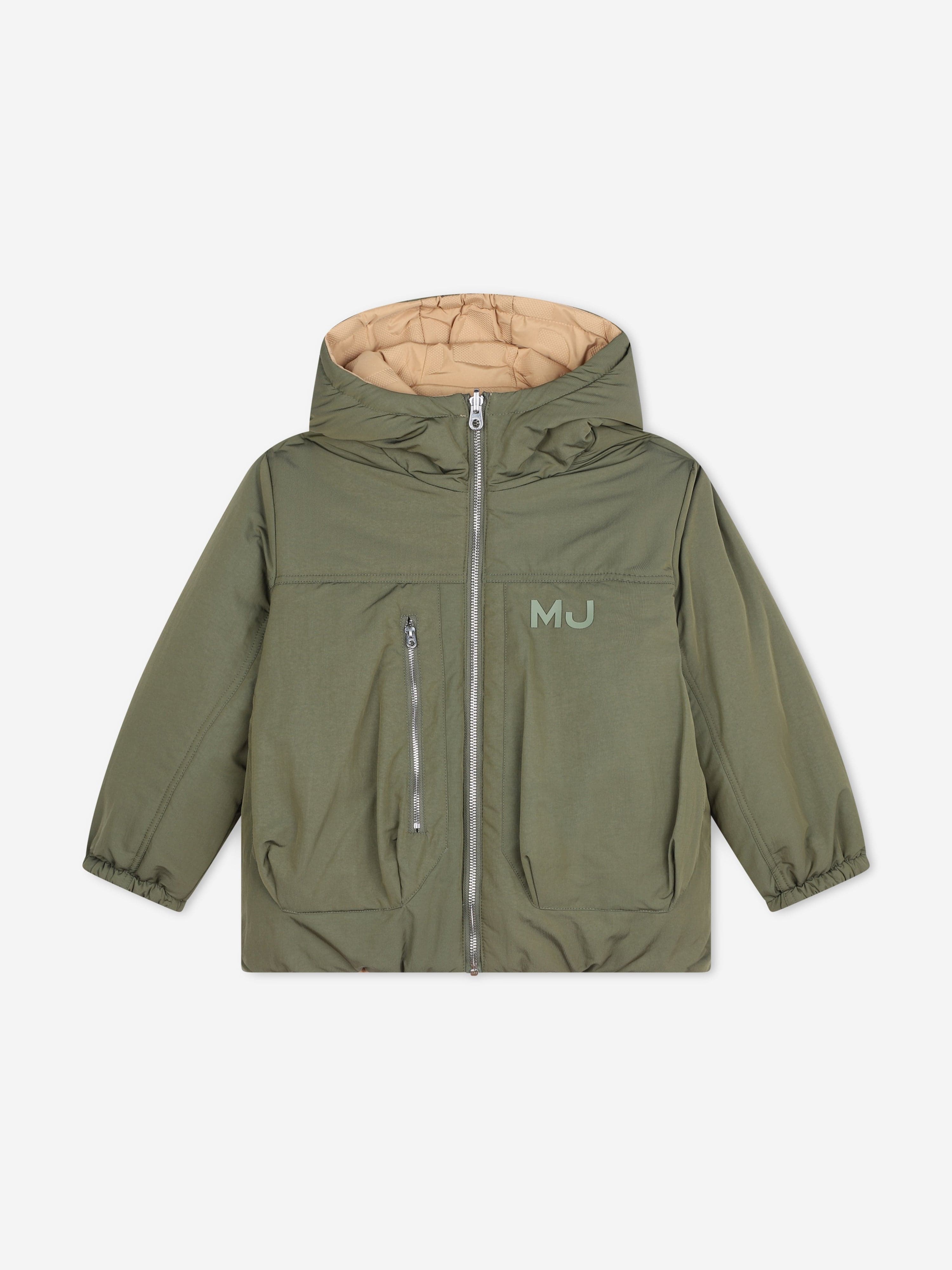 MARC JACOBS Kids Reversible Puffer Jacket in Brown Limited Edition Online
