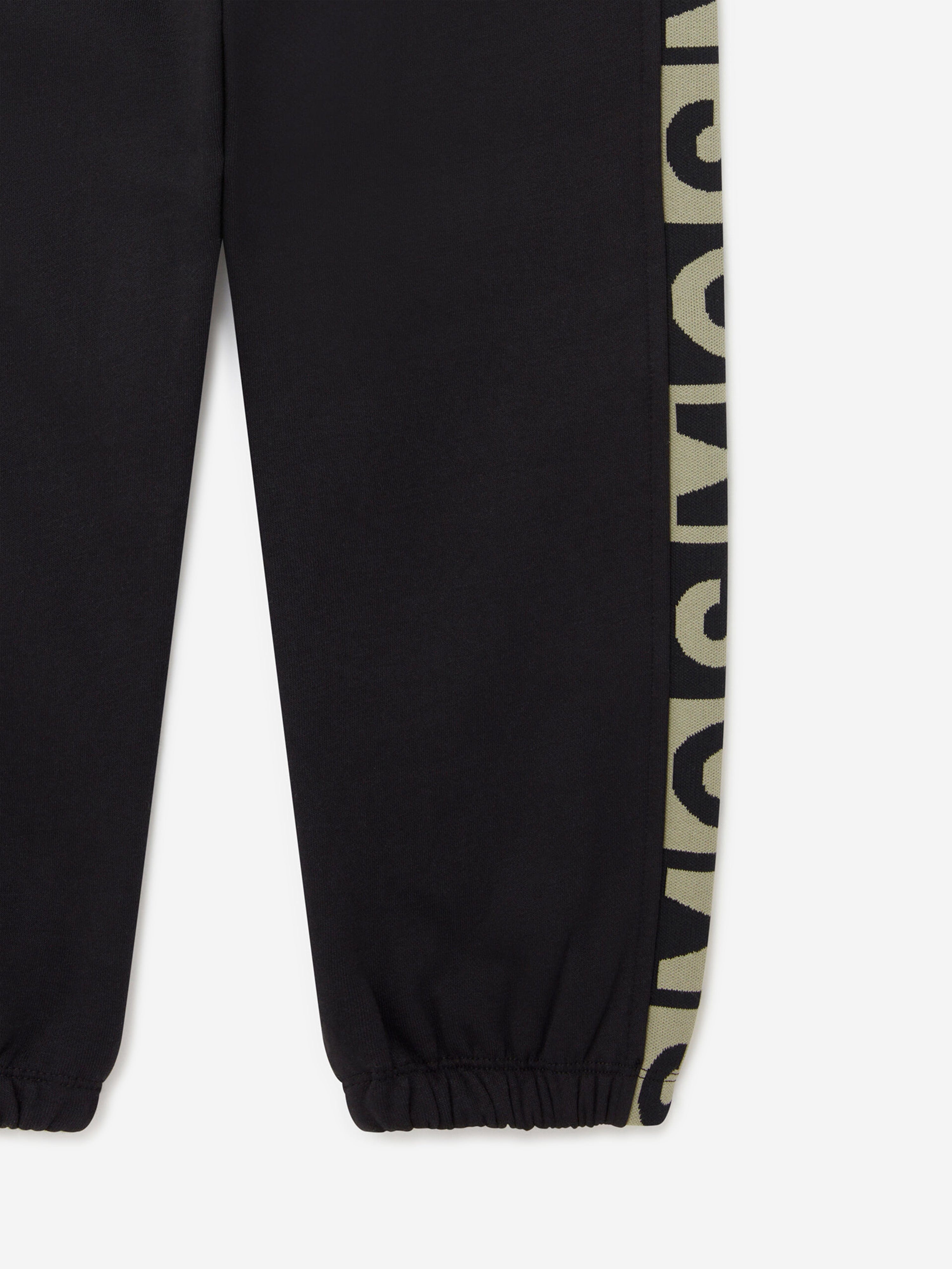 Stella McCartney Boys Logo Block Joggers in Black Clearance Cheapest Pice