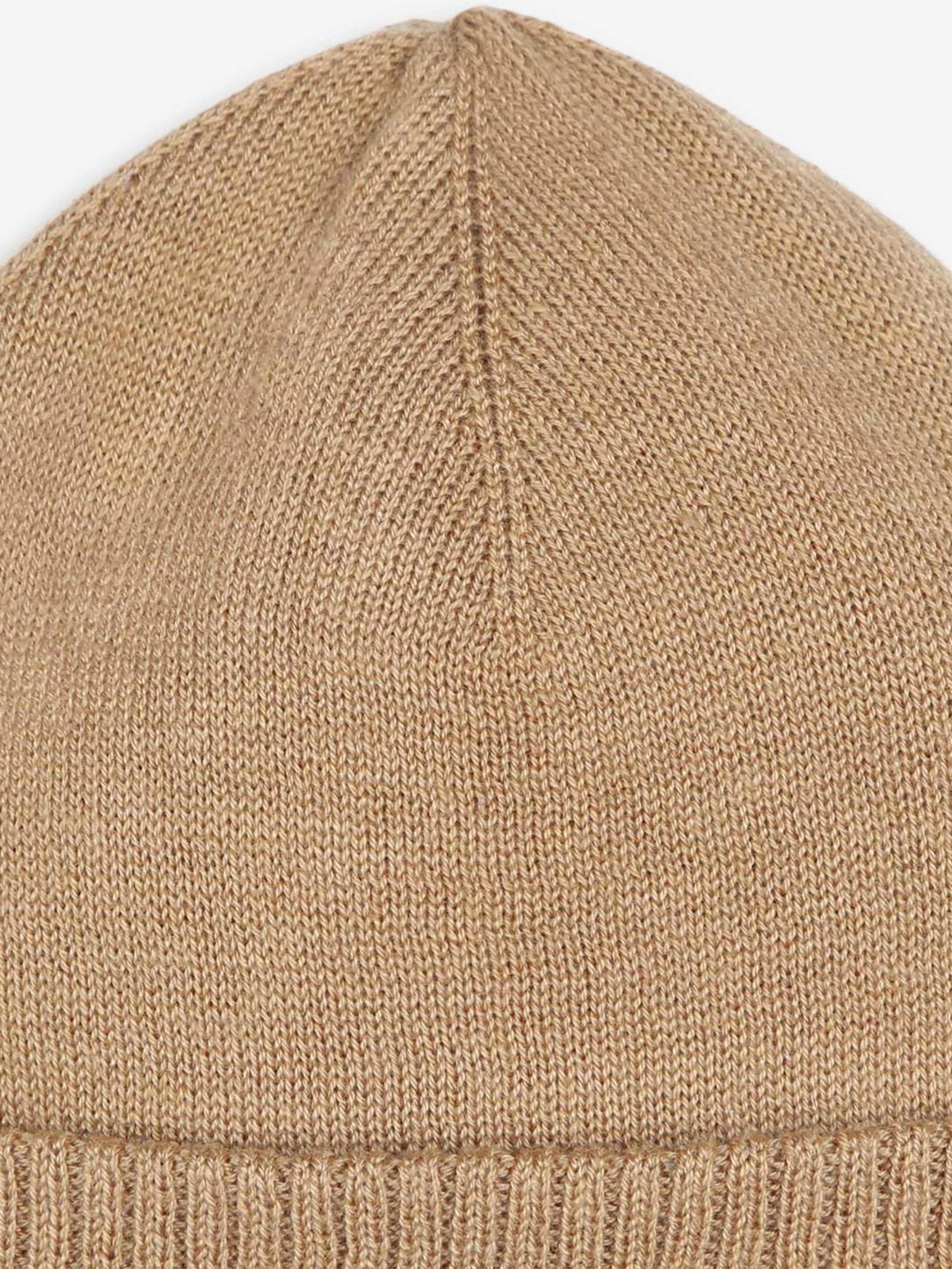 BOSS Boys Knitted Beanie Hat in Brown How Much Online