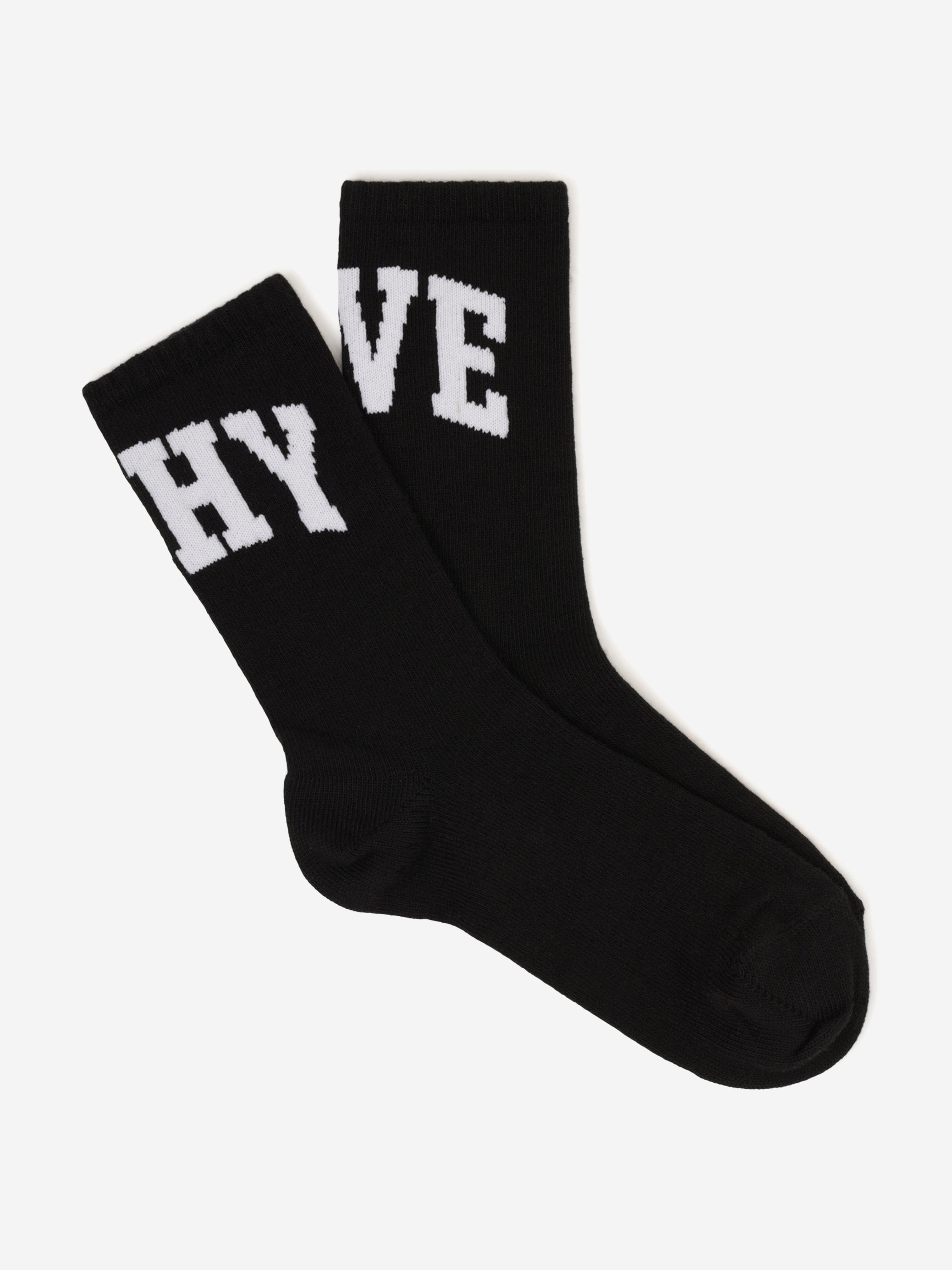 Boys Jacquard Logo Socks in Black Get To Buy Cheap Online