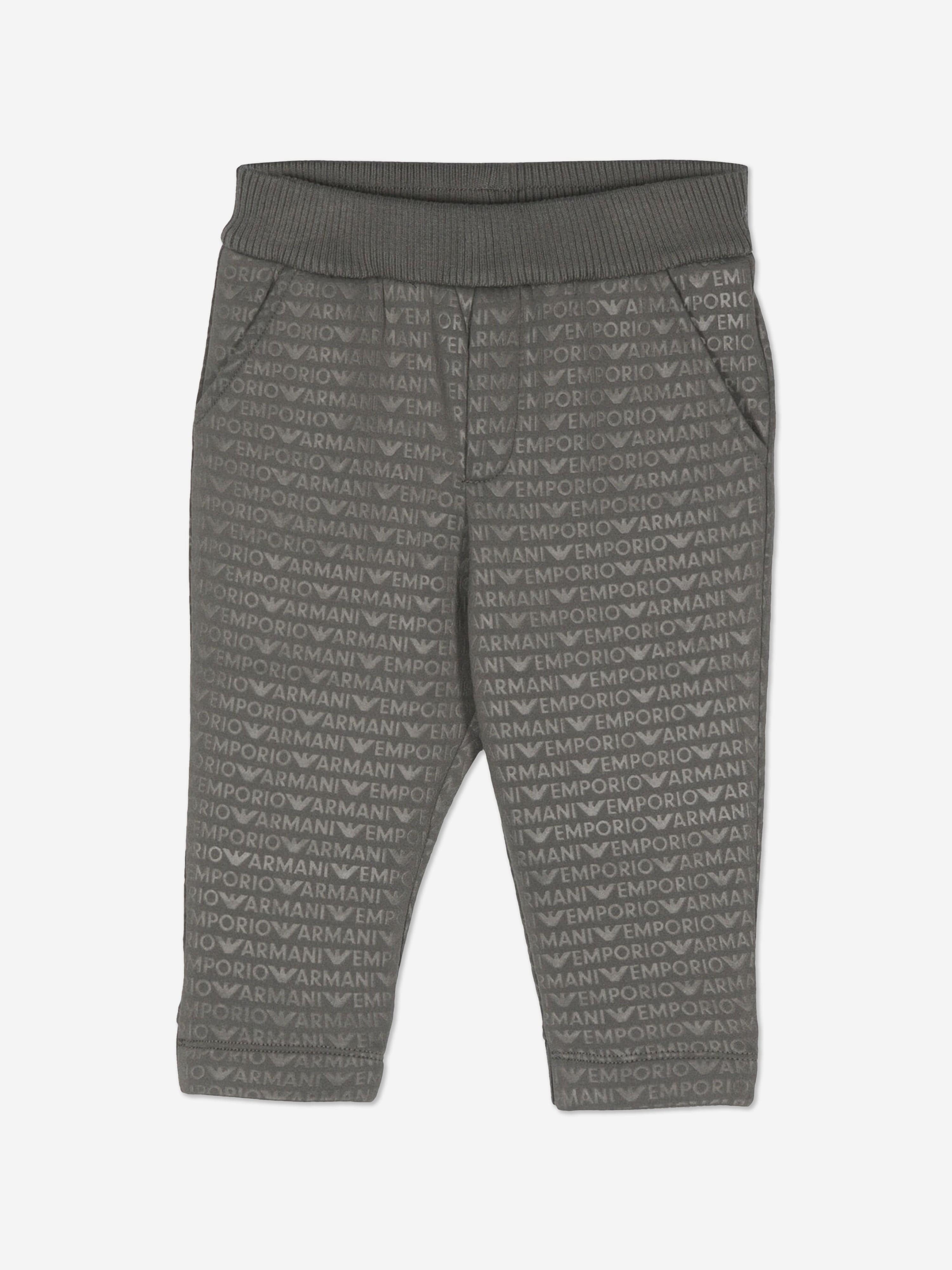 Emporio Armani Baby Boys Logo Jogtgers in Green Buy Cheap Latest