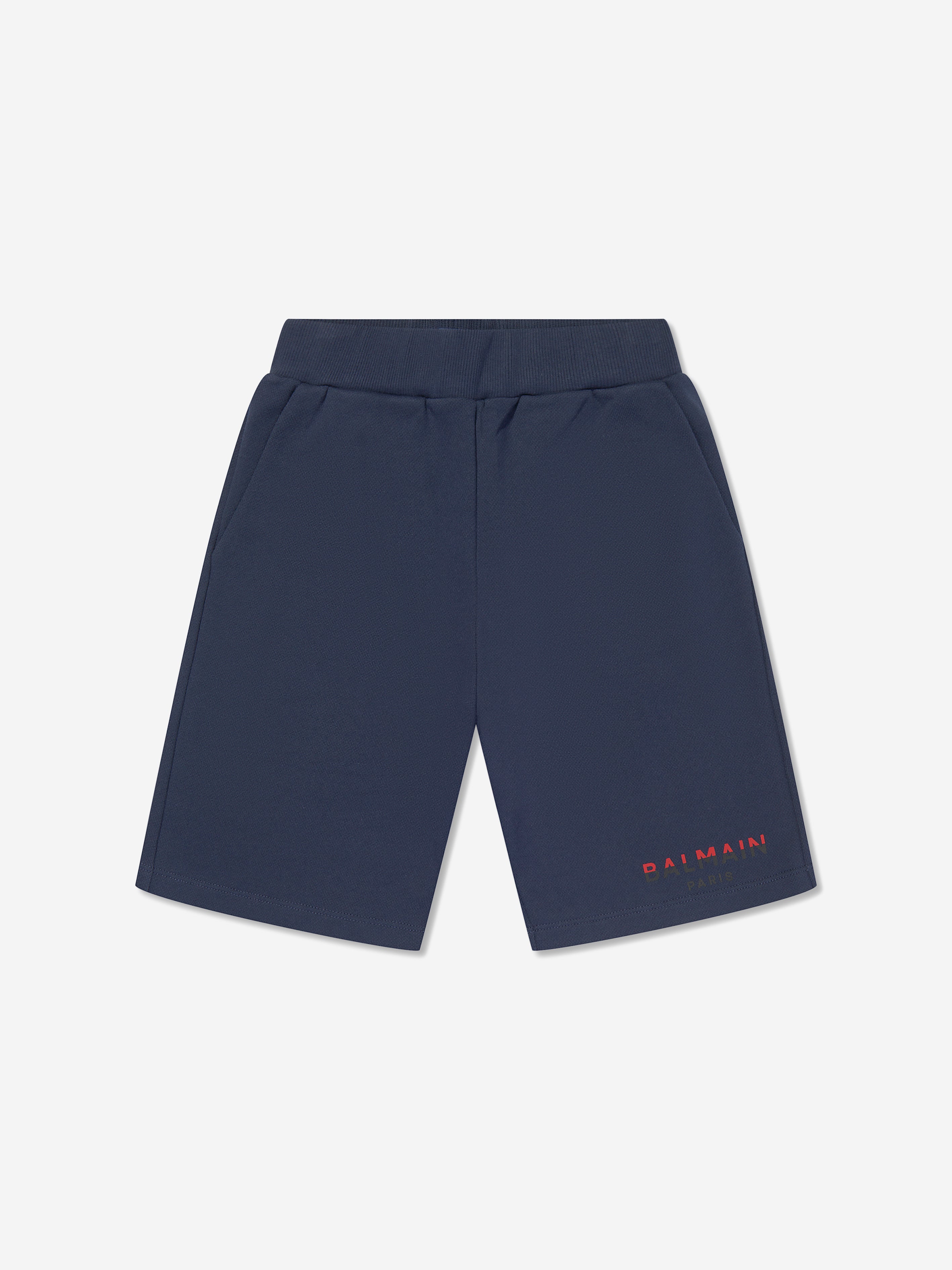 Balmain Boys Logo Jersey Shorts in Blue 2025 Online