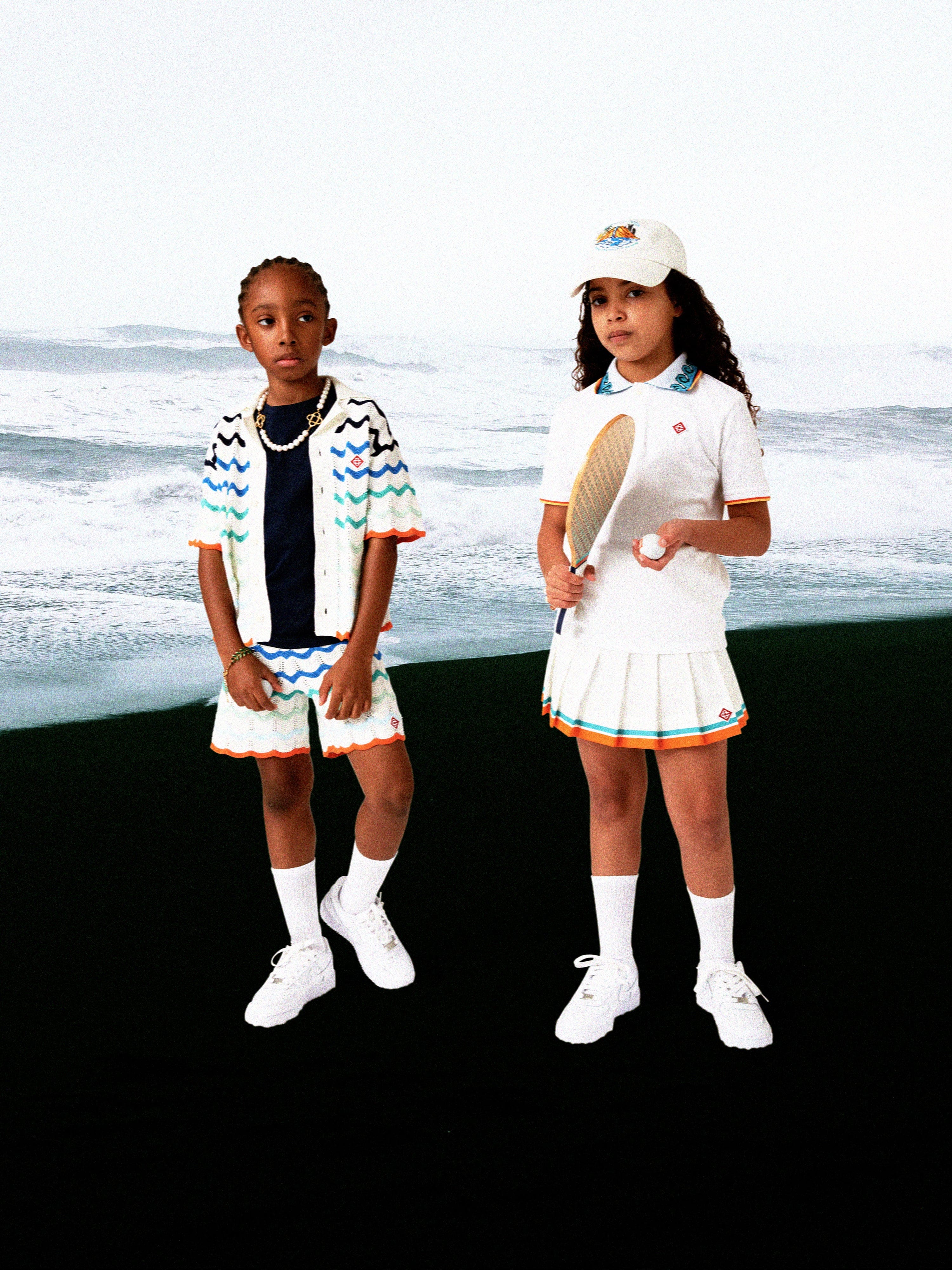 Kids Oasis Embroidered Cap in White Get To Buy Cheap Online