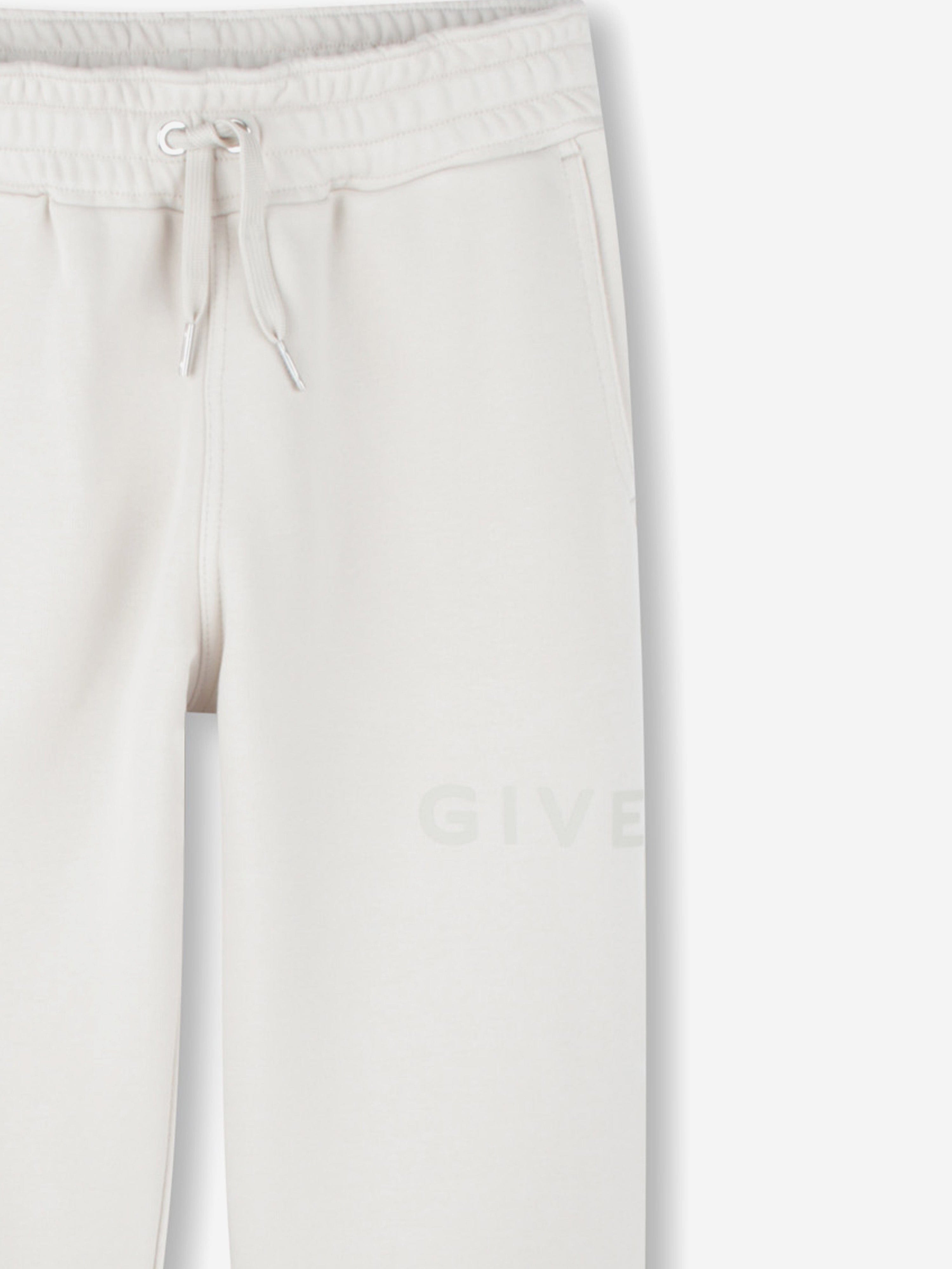 Kids Logo Print Joggers in Beige Free Shipping In China