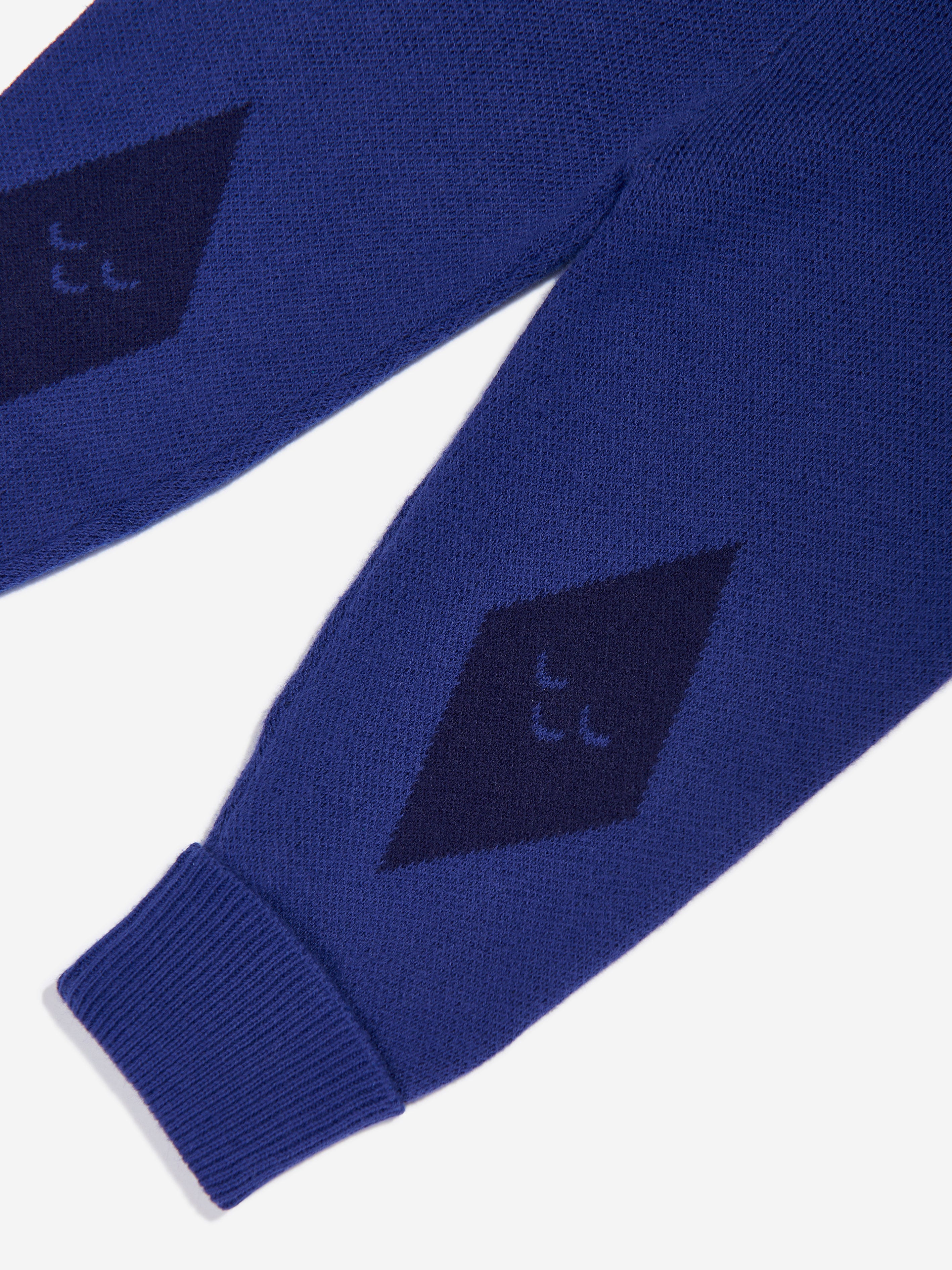 The Bonnie Mob Boys Fern Cabin Knit Joggers in Blue Amazon Cheap Online