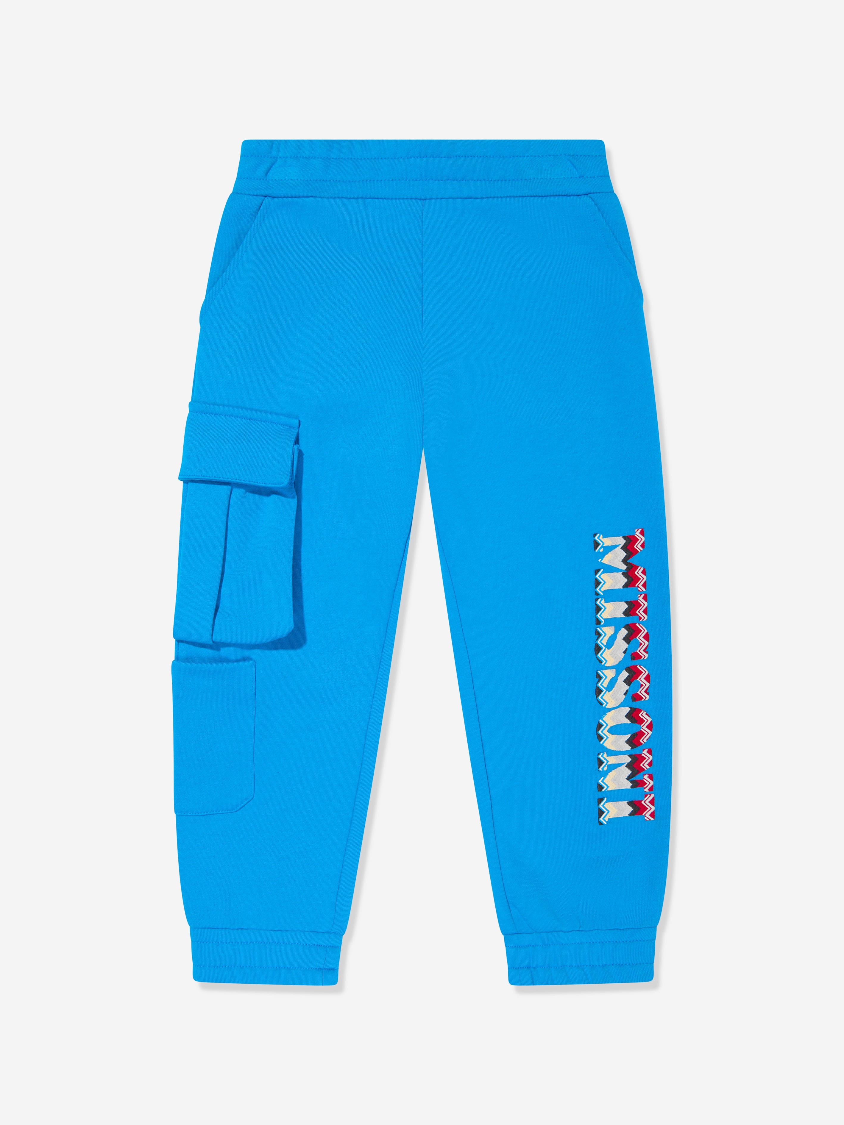 Missoni Boys Logo Joggers in Blue Amazon Sale Online