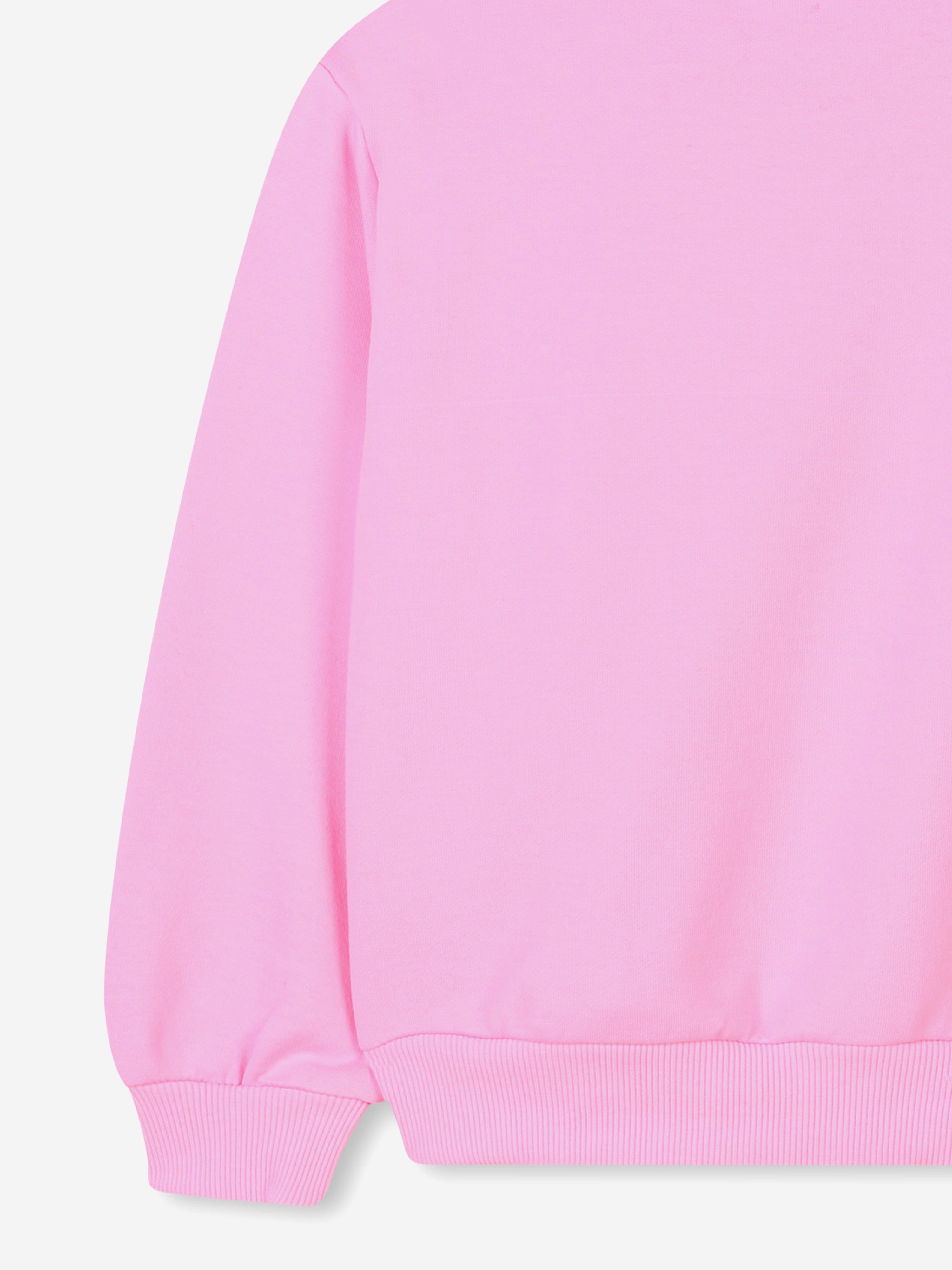 Girls Illustrated Sweatshirt in Pink New Online