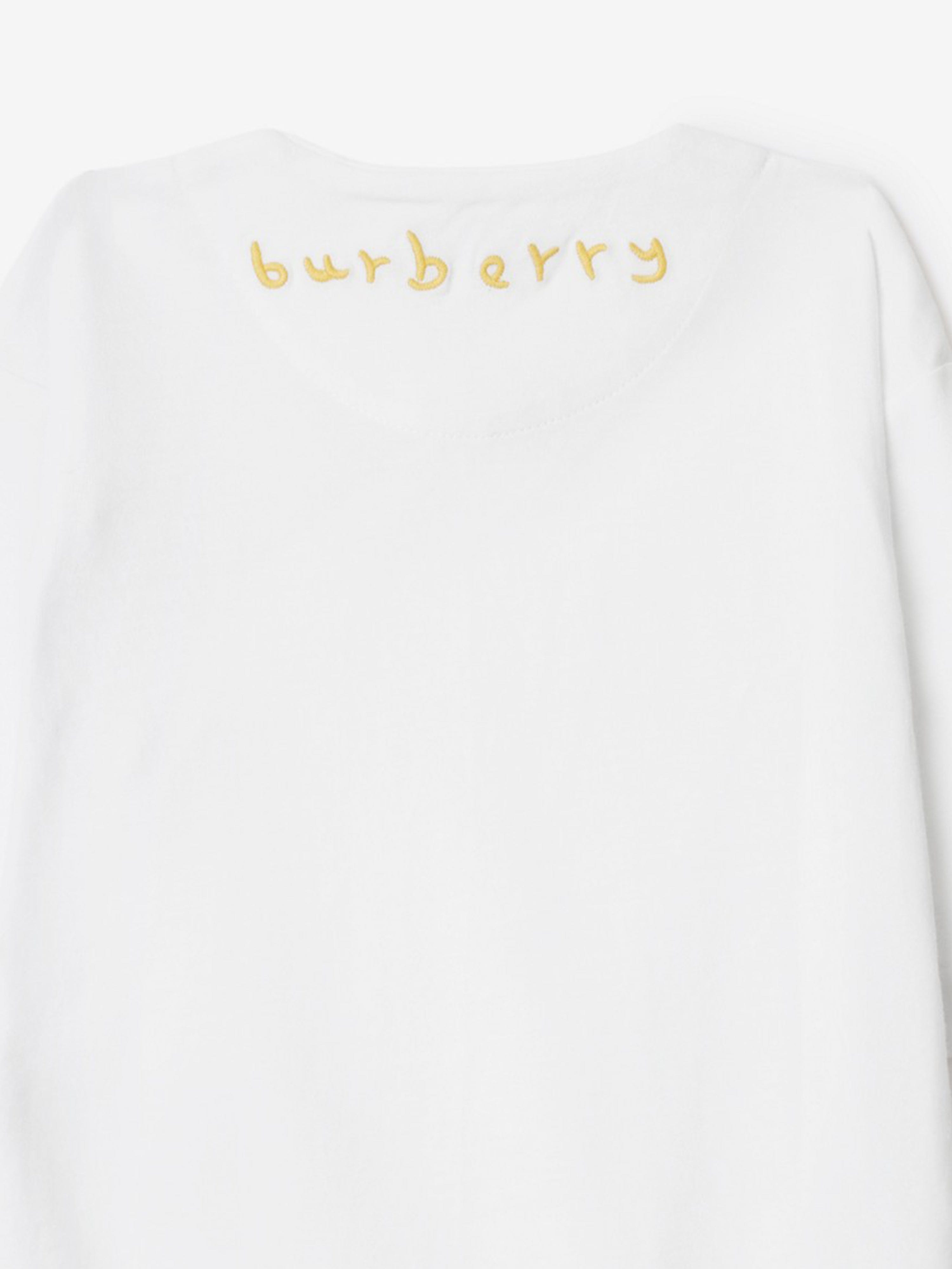 Burberry Baby Rizzo Duck Babygrow in White Clearance Low Pice Fee Shipping