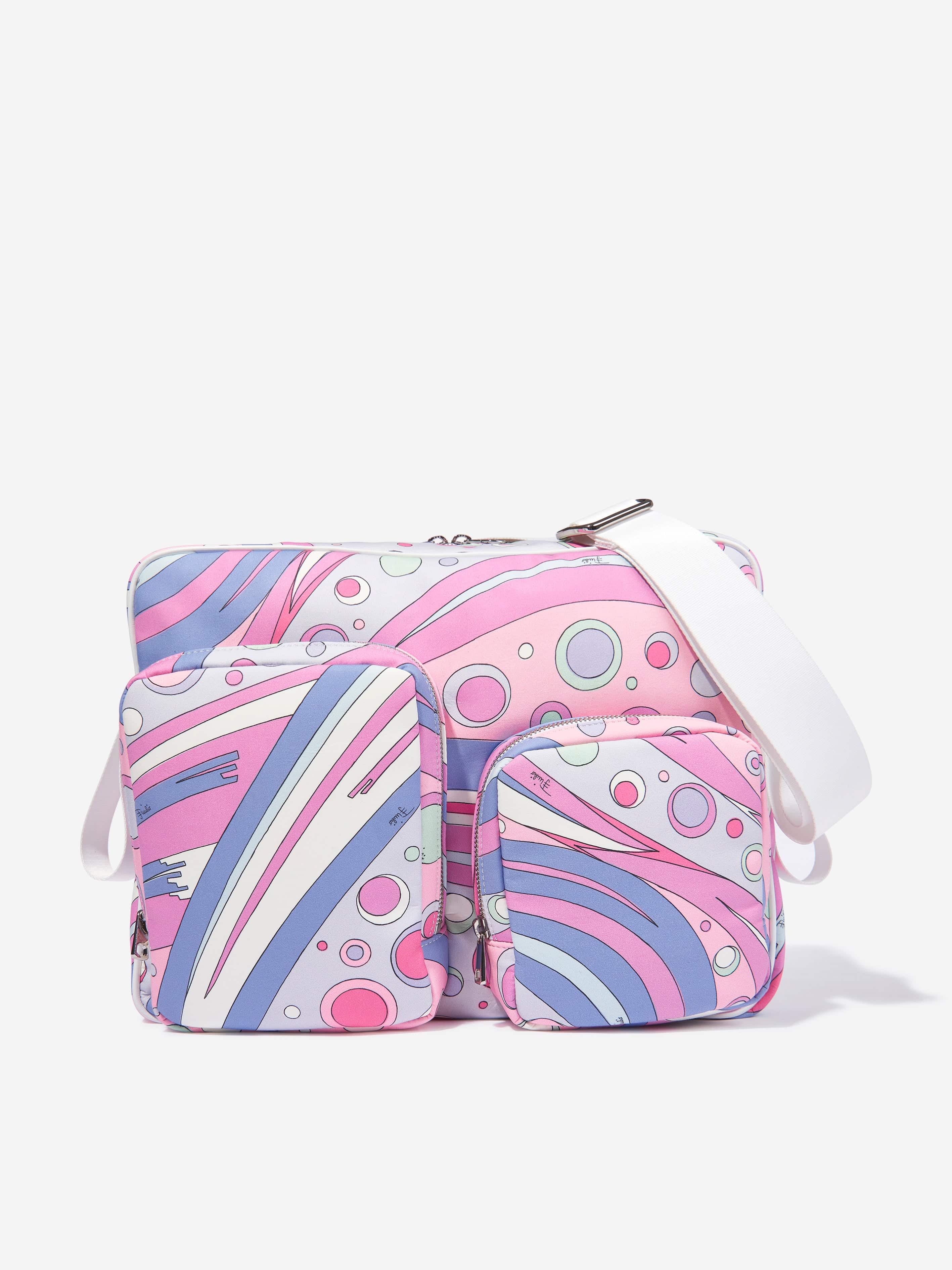 Baby Fontane Print Changing Bag in Pink (38cm) Free Shipping Geniue Stockist