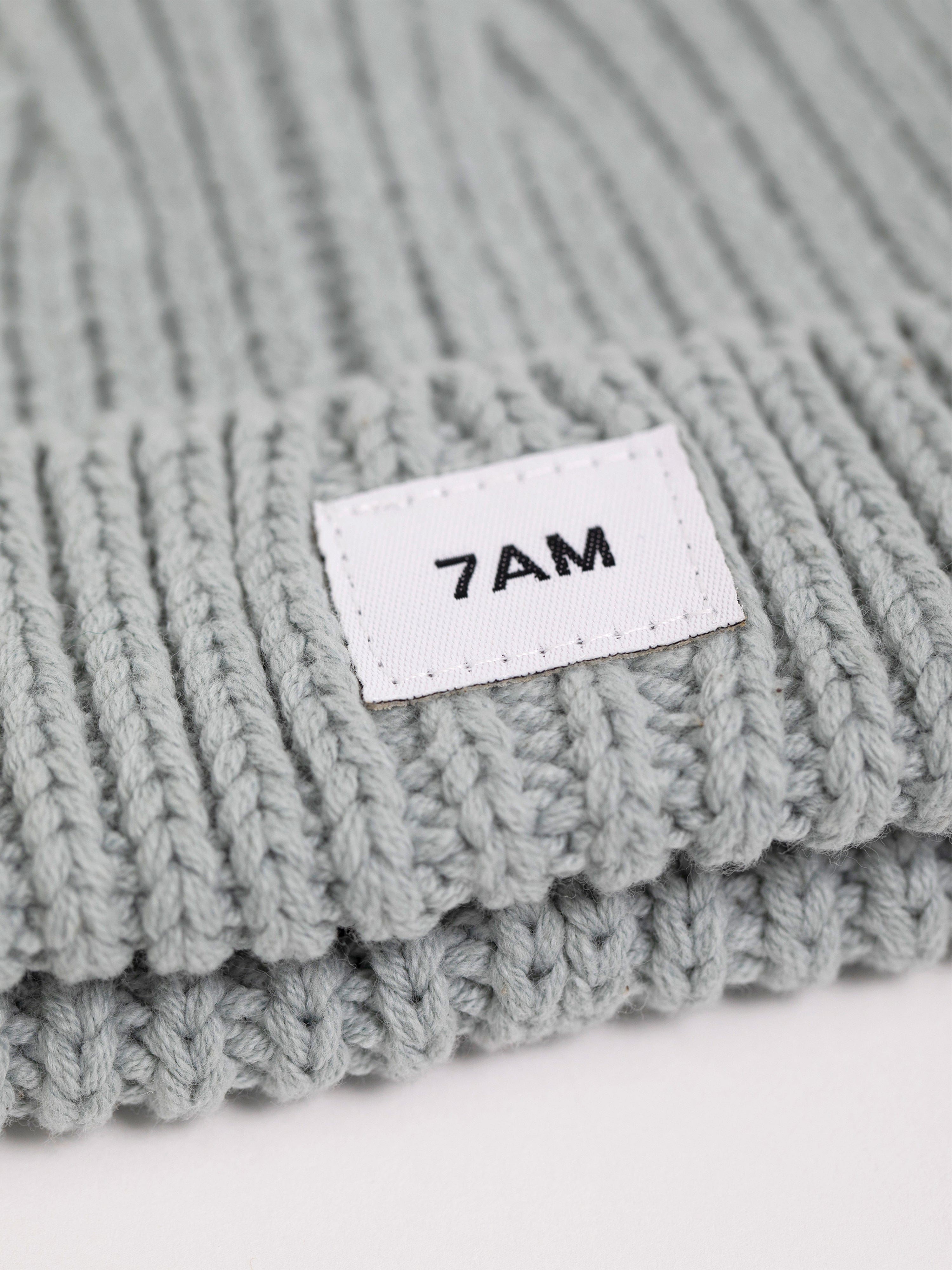 7AM Enfant Baby Chunky Beanie Hat in Grey Outlet Countdown Package
