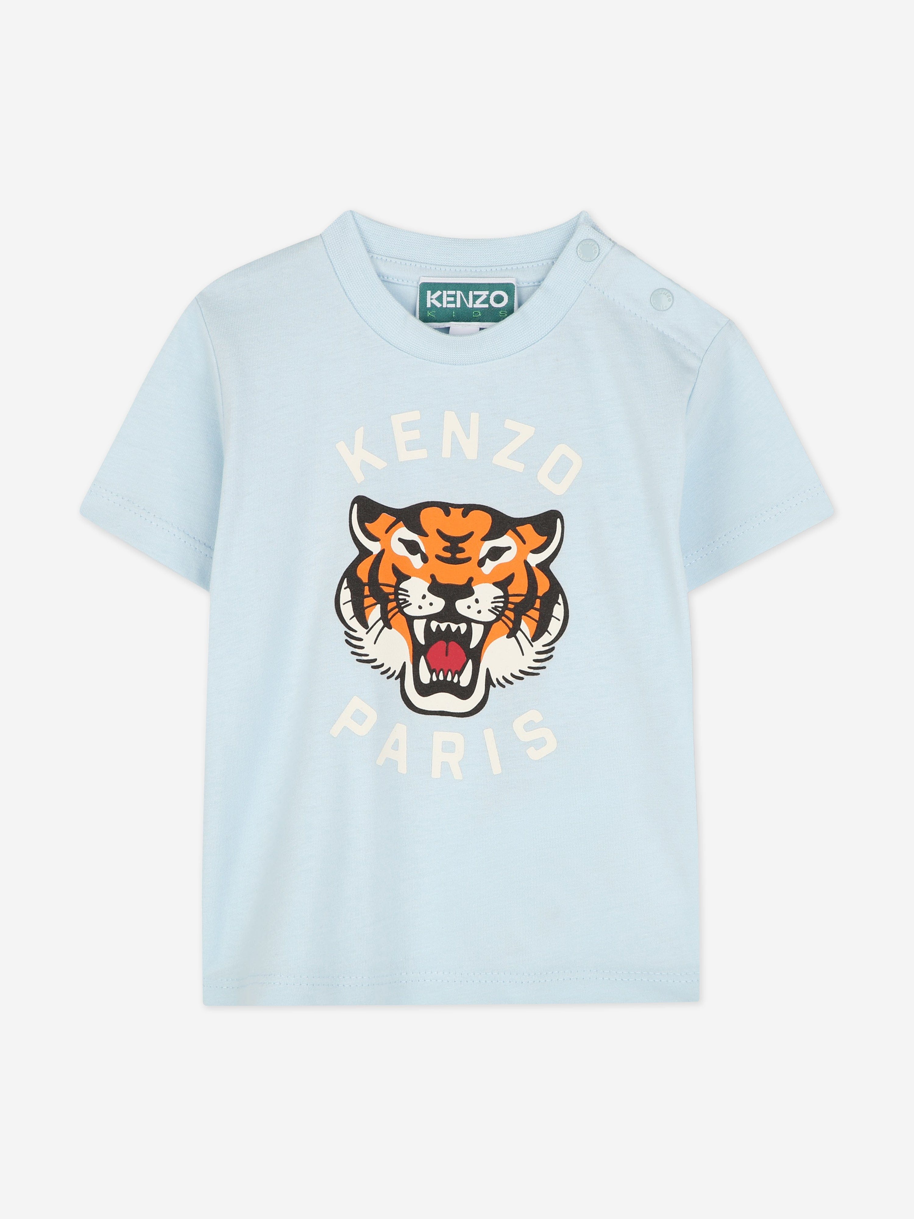 Baby Tiger Logo T-Shirt in Blue Looking For Sale Online