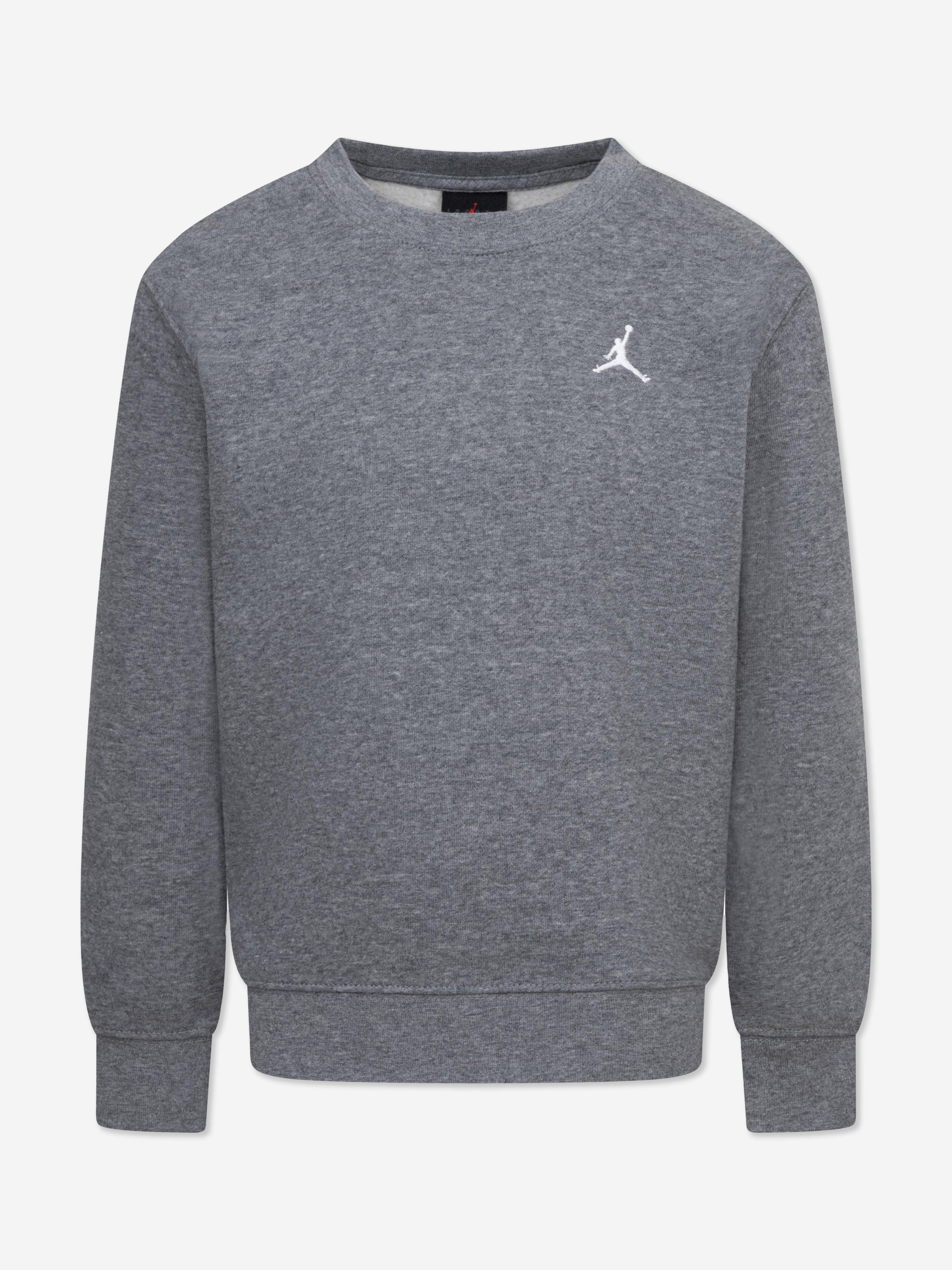 Jordan Boys Brooklyn Fleece Essential Sweatshirt in Grey Footlocker Finishline Online