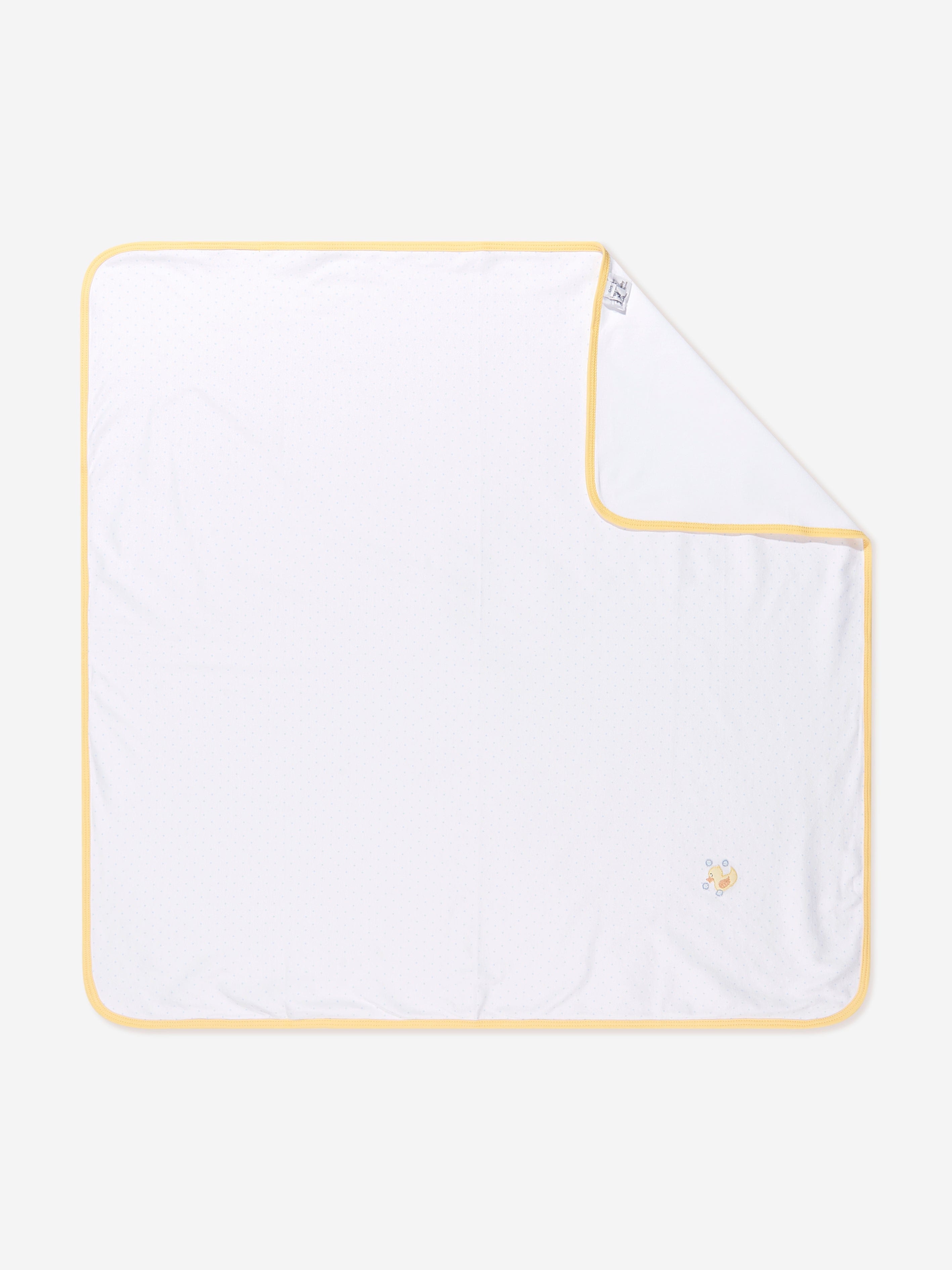 Magnolia Baby Baby Rubber Ducky Embroidered Receiving Blanket in White Clearance Online Fake