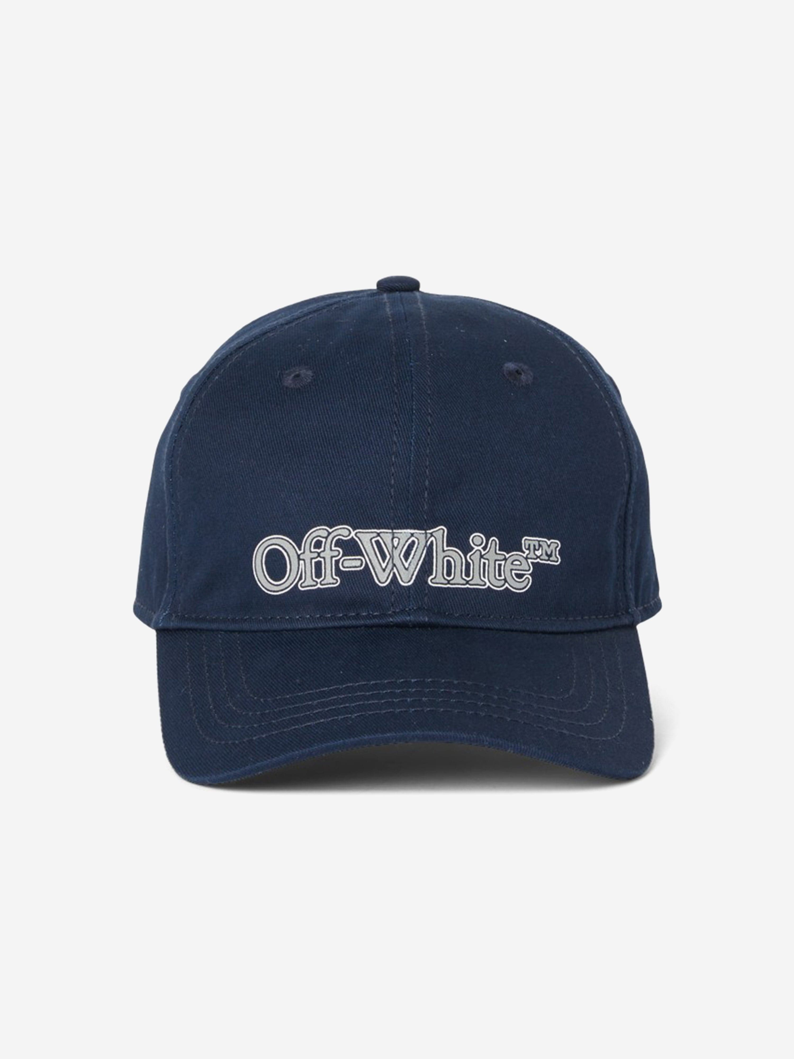 Off-White Kids Big Bookish Baseball Cap in Navy Clearance Purchase