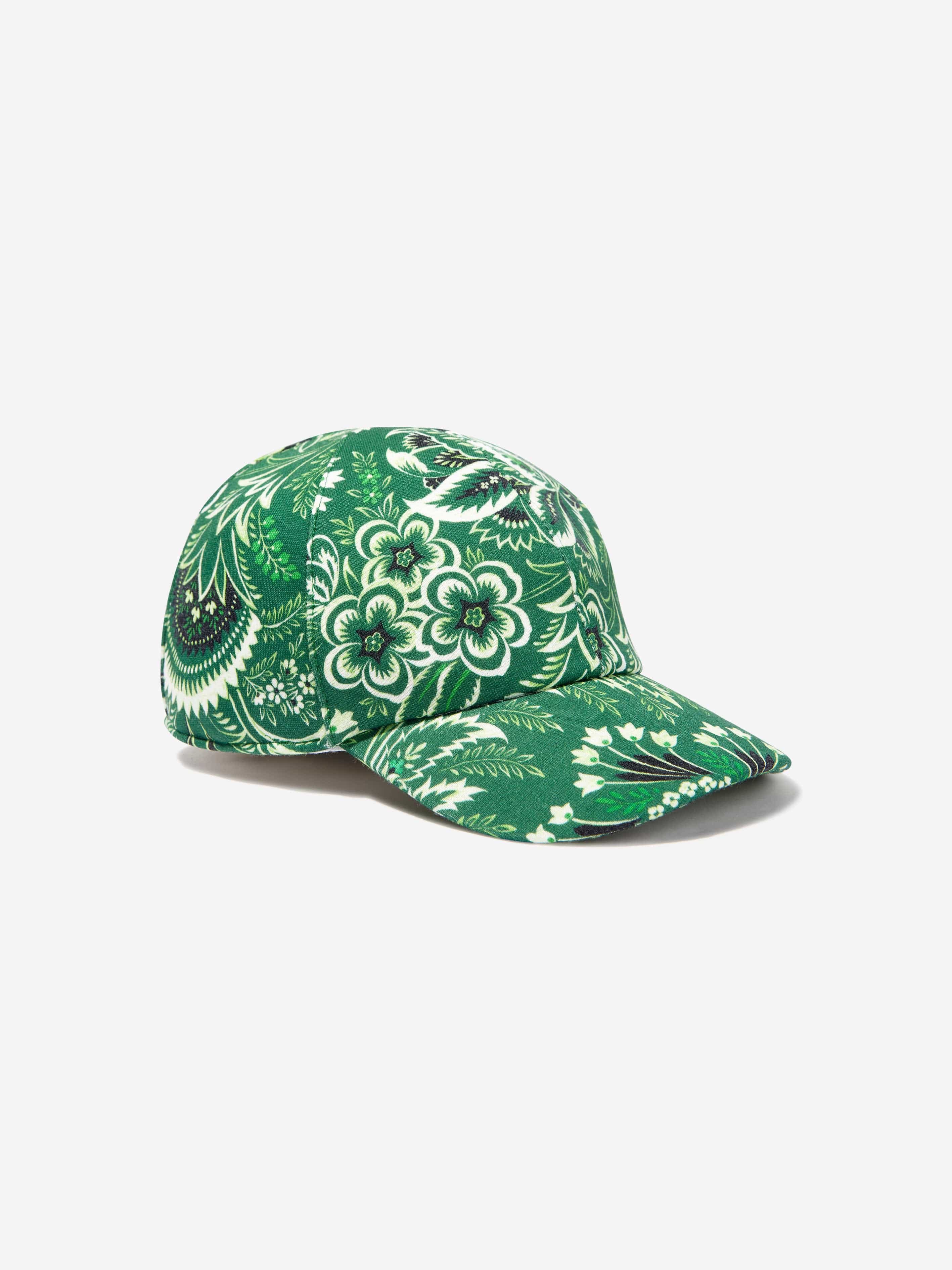 Etro Boys Floral Paisley Cap in Green Finishline Sale Online
