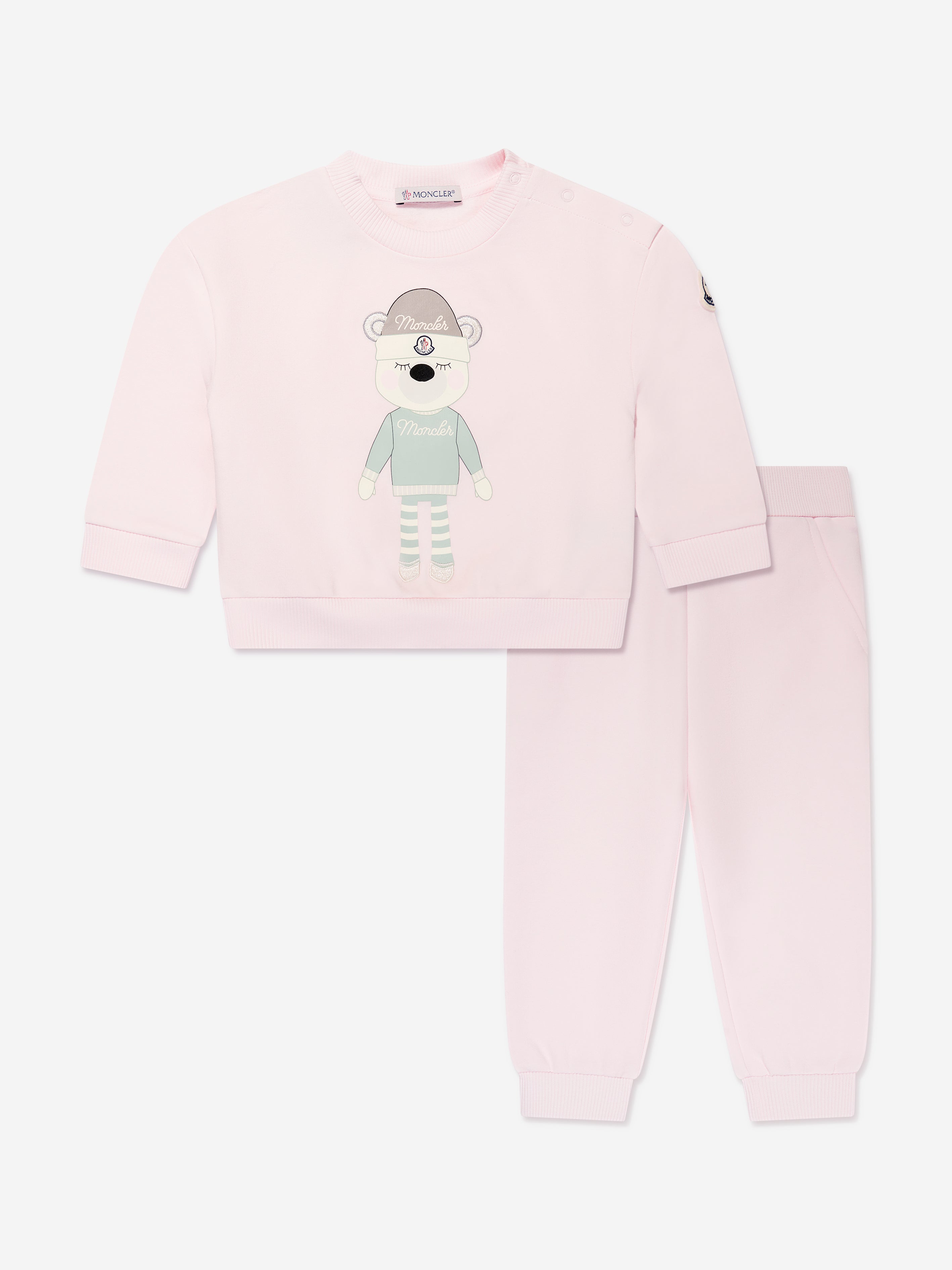 Moncler Enfant Baby Girls Tracksuit in Pink Visa Payment Cheap Pice