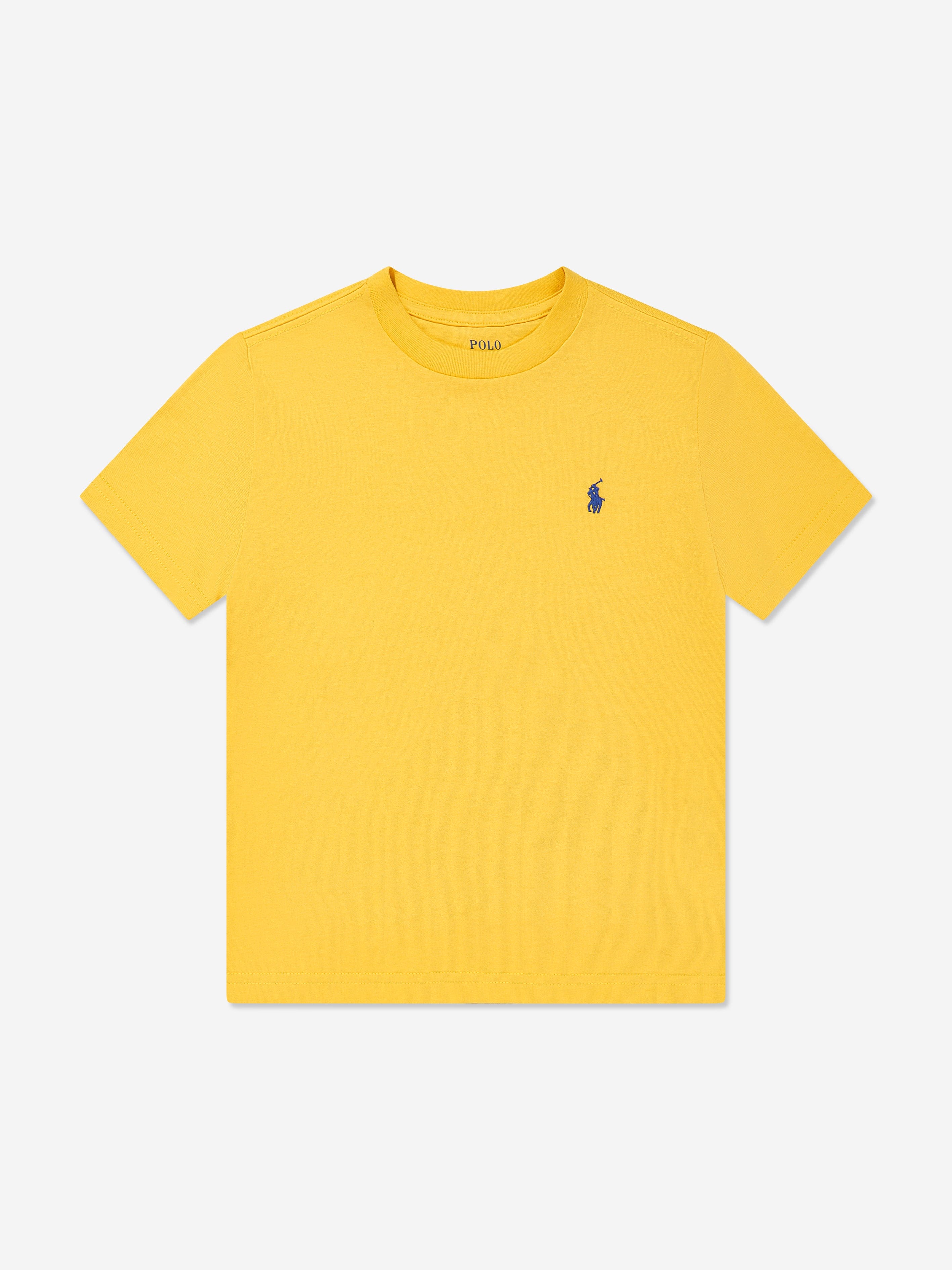 Boys Logo T-Shirt in Yellow Discount Newest
