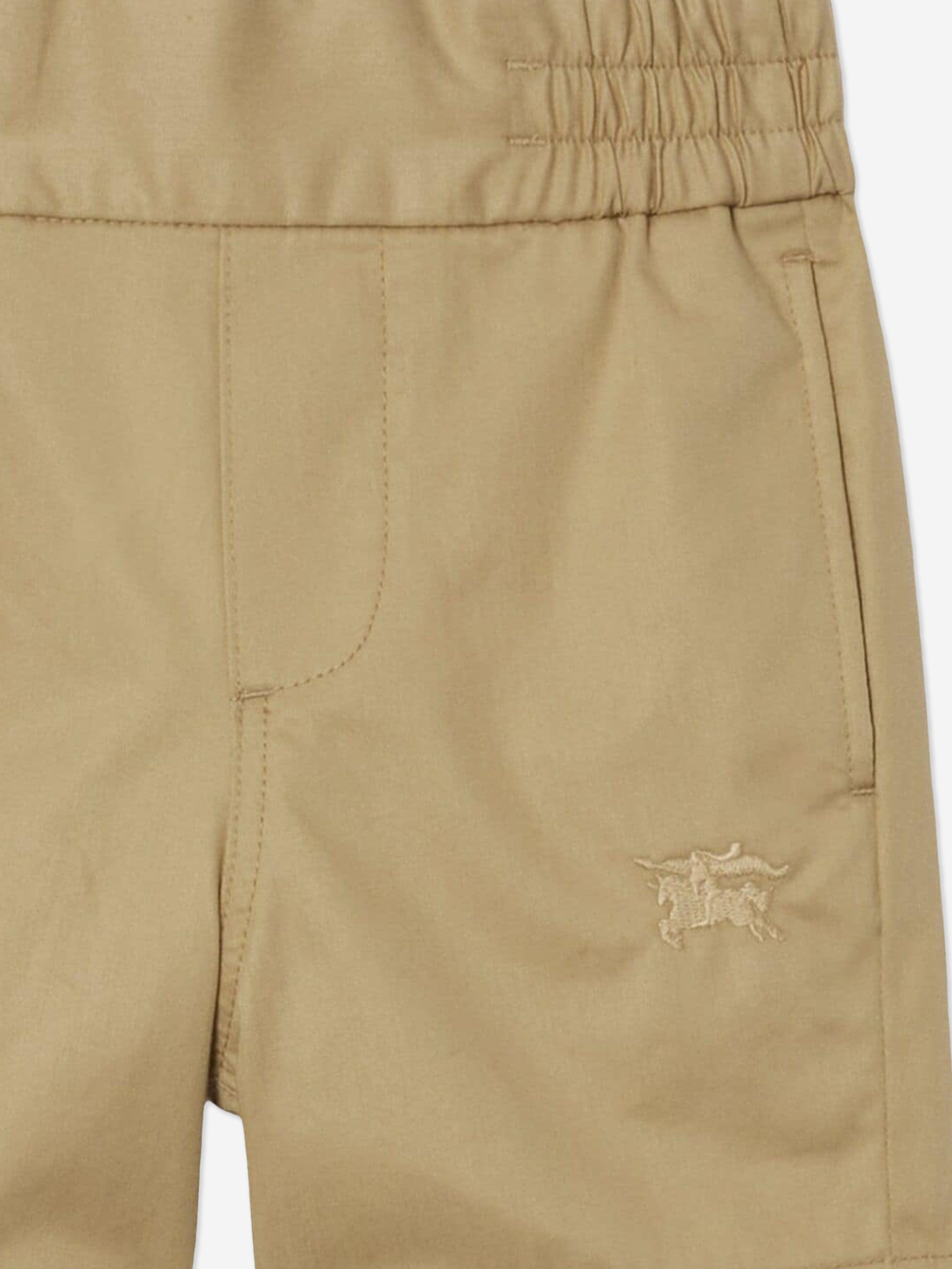 Burberry Boys Travard Logo Shorts in Beige Sast Cheap Pice