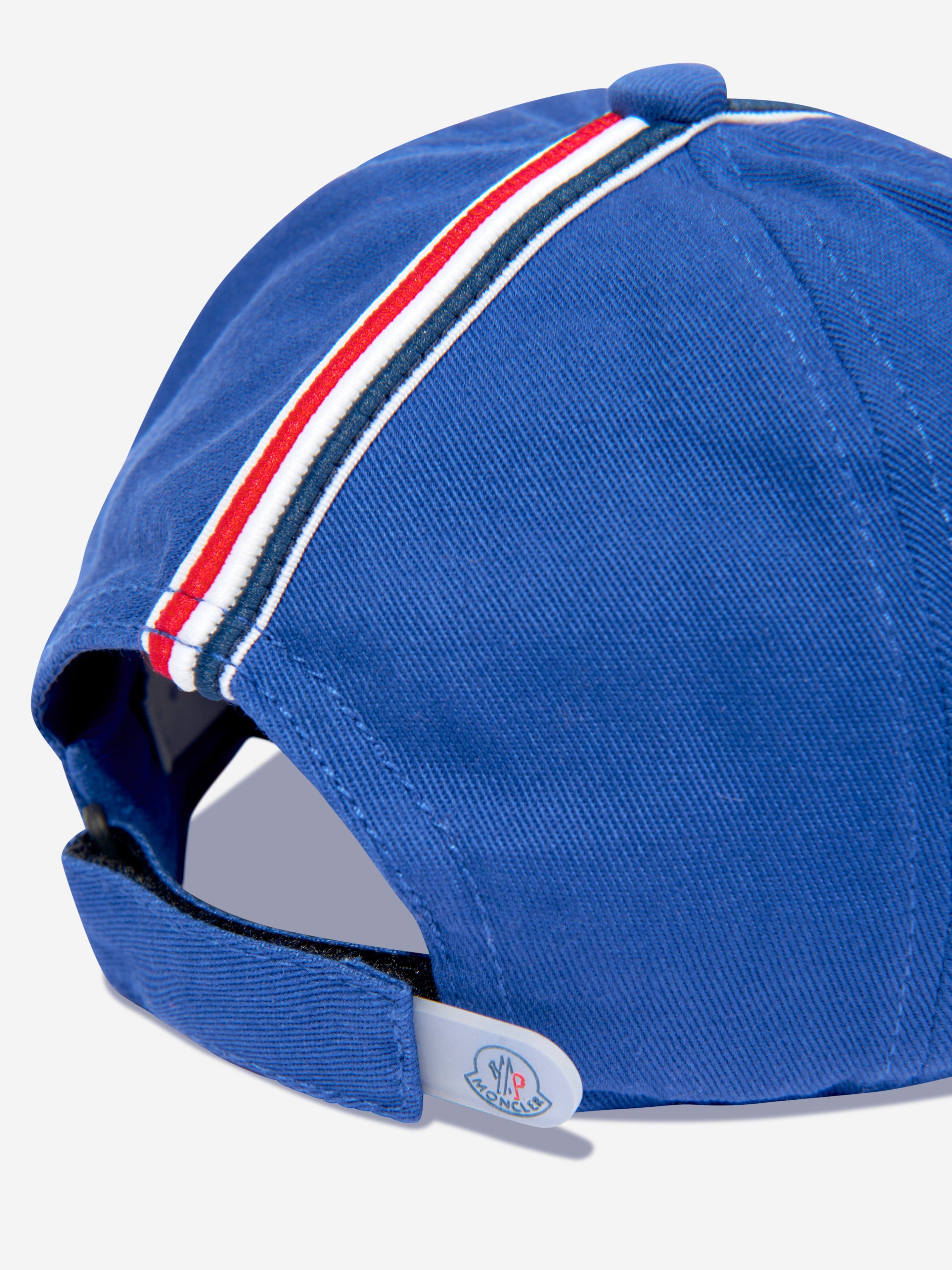 Moncler Enfant Boys Logo Baseball Cap in Blue Cheap Pictures