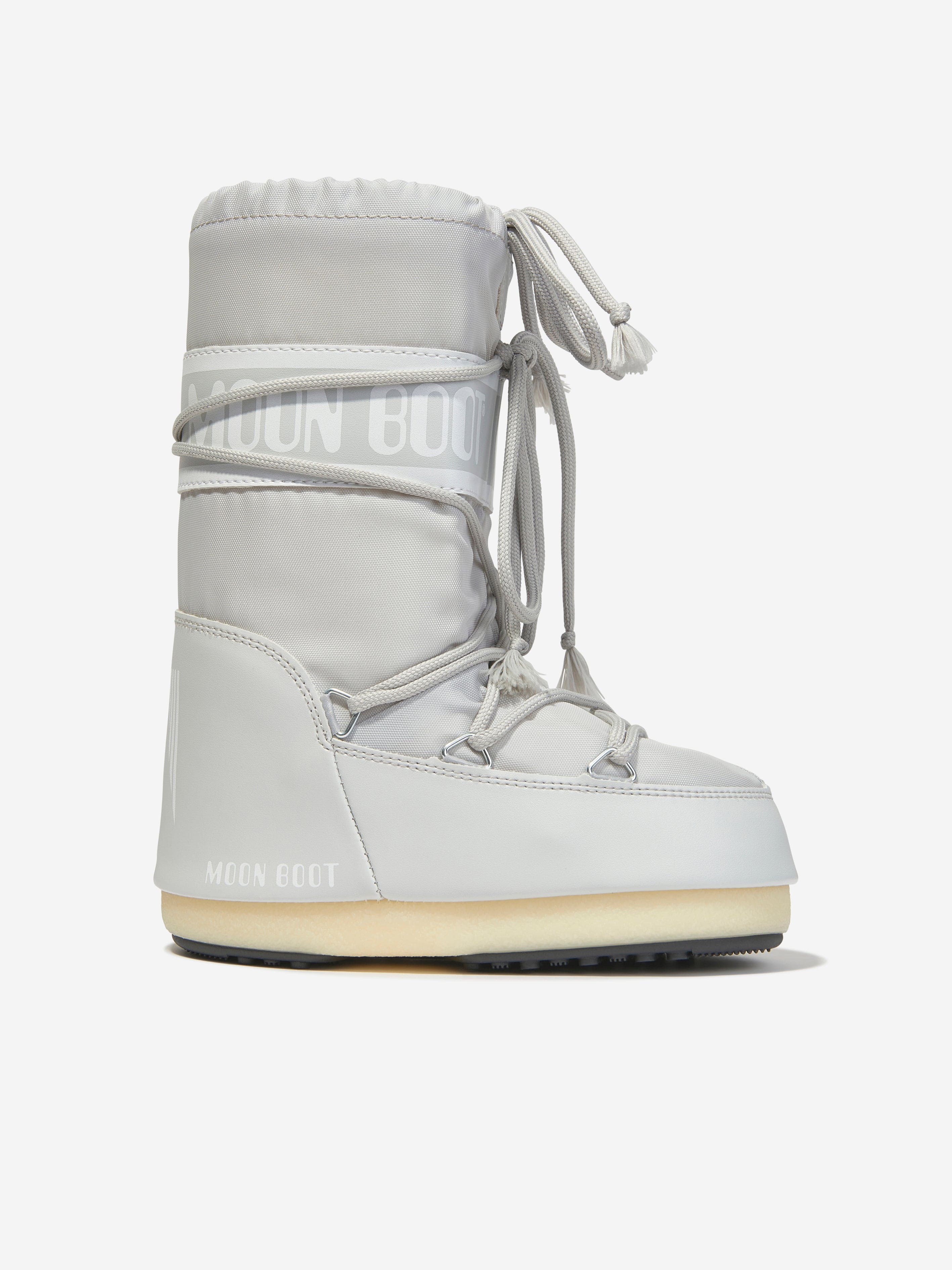 Moon Boot Kids Icon Nylon Snow Boots in Grey Buy Cheap Outlet