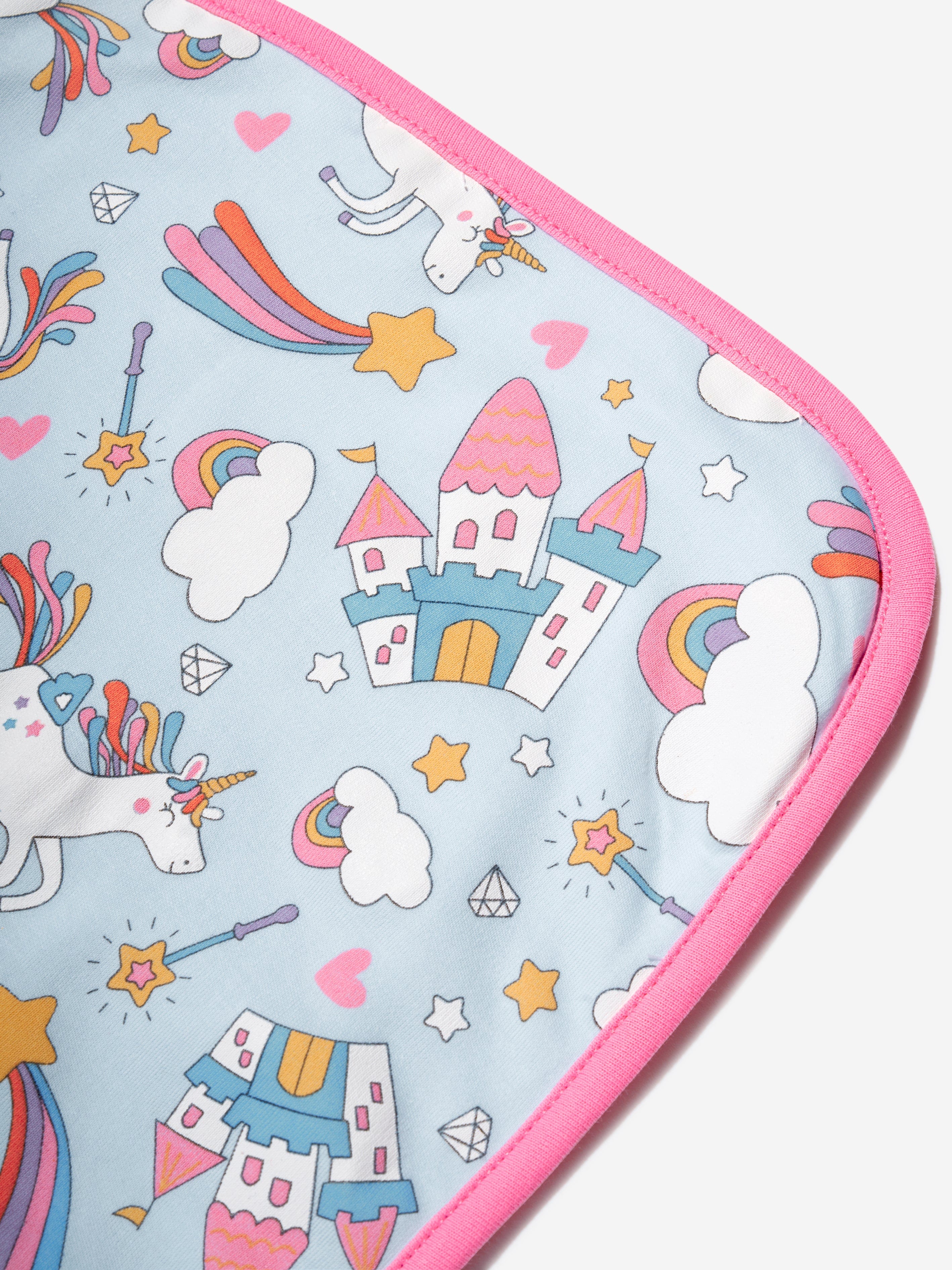 Magnolia Baby Baby Girls Dreamy Unicorns Burp Cloth in Pink Cheap Sale Purchase