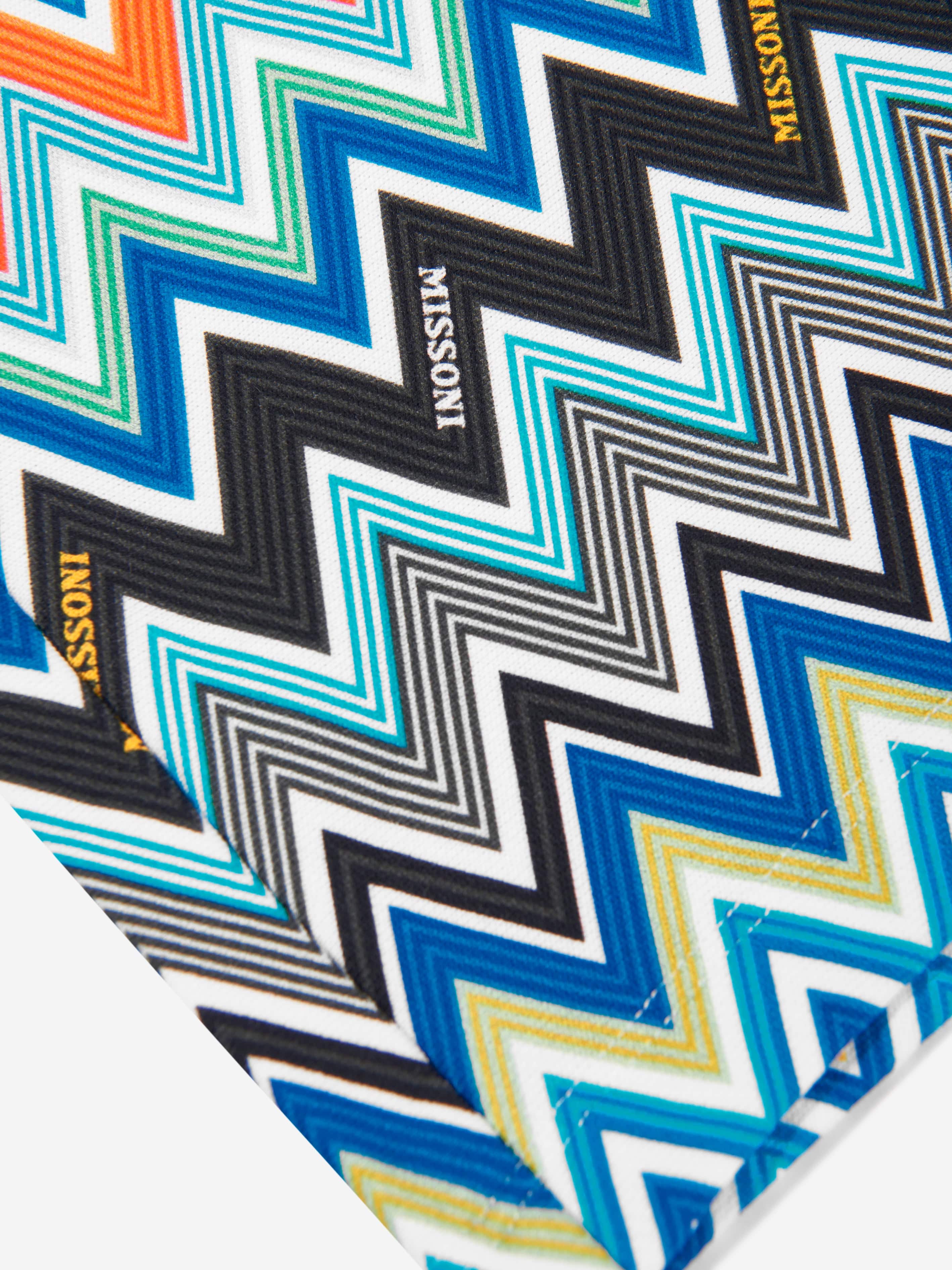 Boys Zigzag Jersey Shorts in Blue Clearance Pre Order