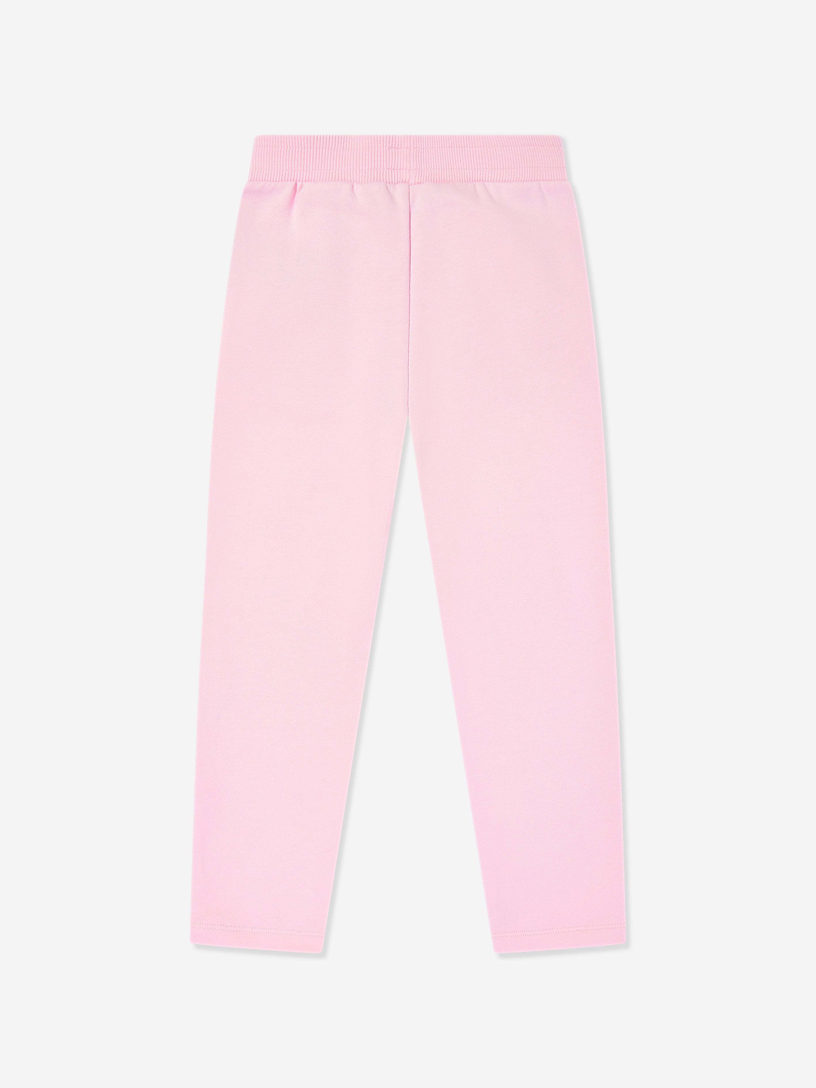 Balmain Girls Logo Button Joggers in Pink Discount Eastbay